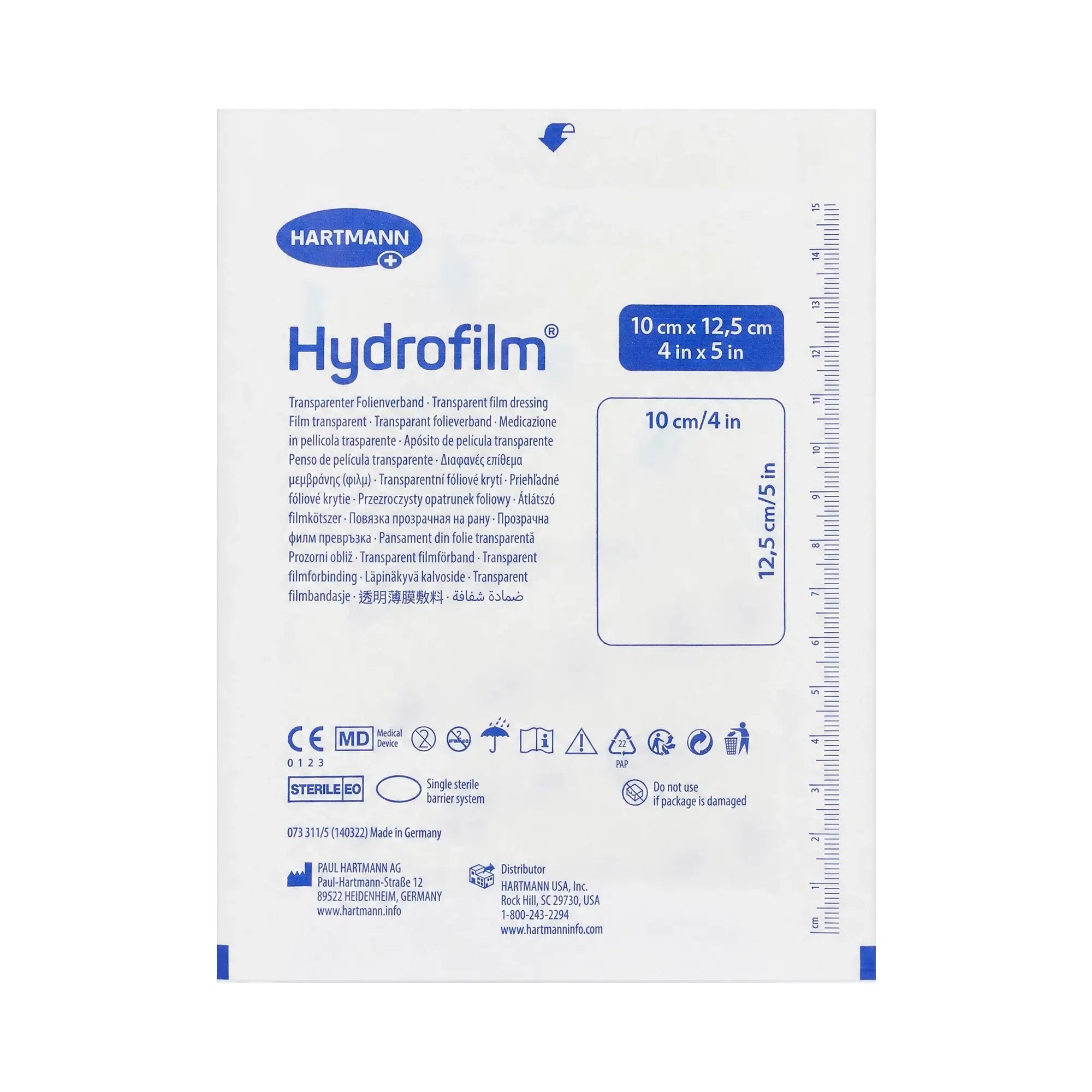53291-Hartmann Hydrofilm 10x12.5cm 1pc