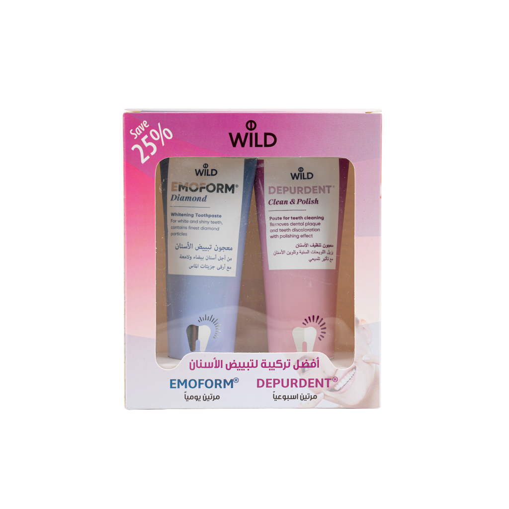 Wild Depurdent & Emoform Diamond Toothpaste 75ml 25% Offer