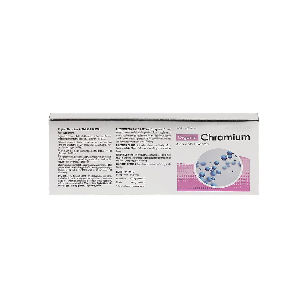 53300-Activlab Pharma Organic Chromium 60 Capsules +1