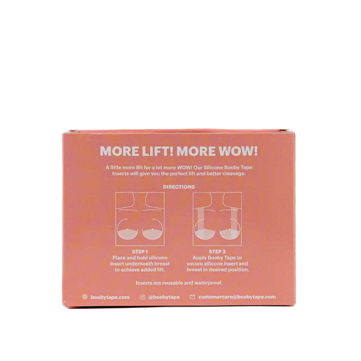 53314-Booby Tape Silicone A-C Cup Inserts 1Pair +1