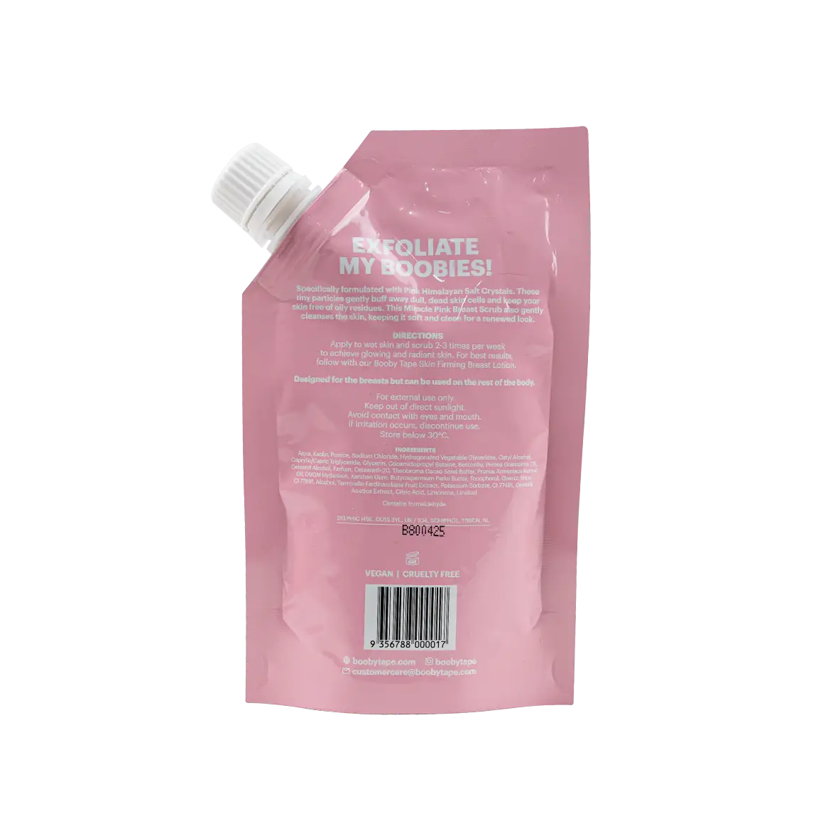 53317-Booby Tape Skin Miracle Pink Breast Scrub 150g +1