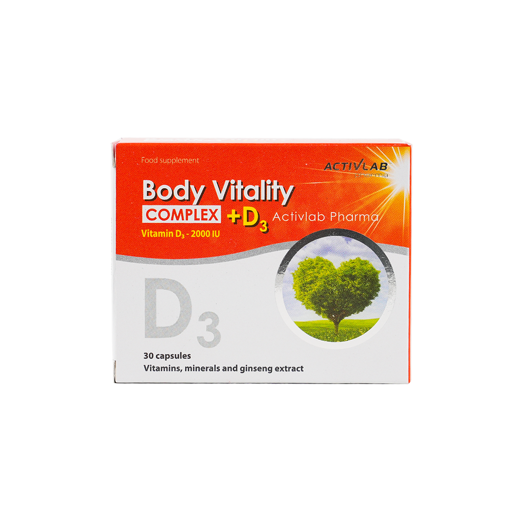 Activlab Pharma Body Vitality Complex +D3 30Capsules