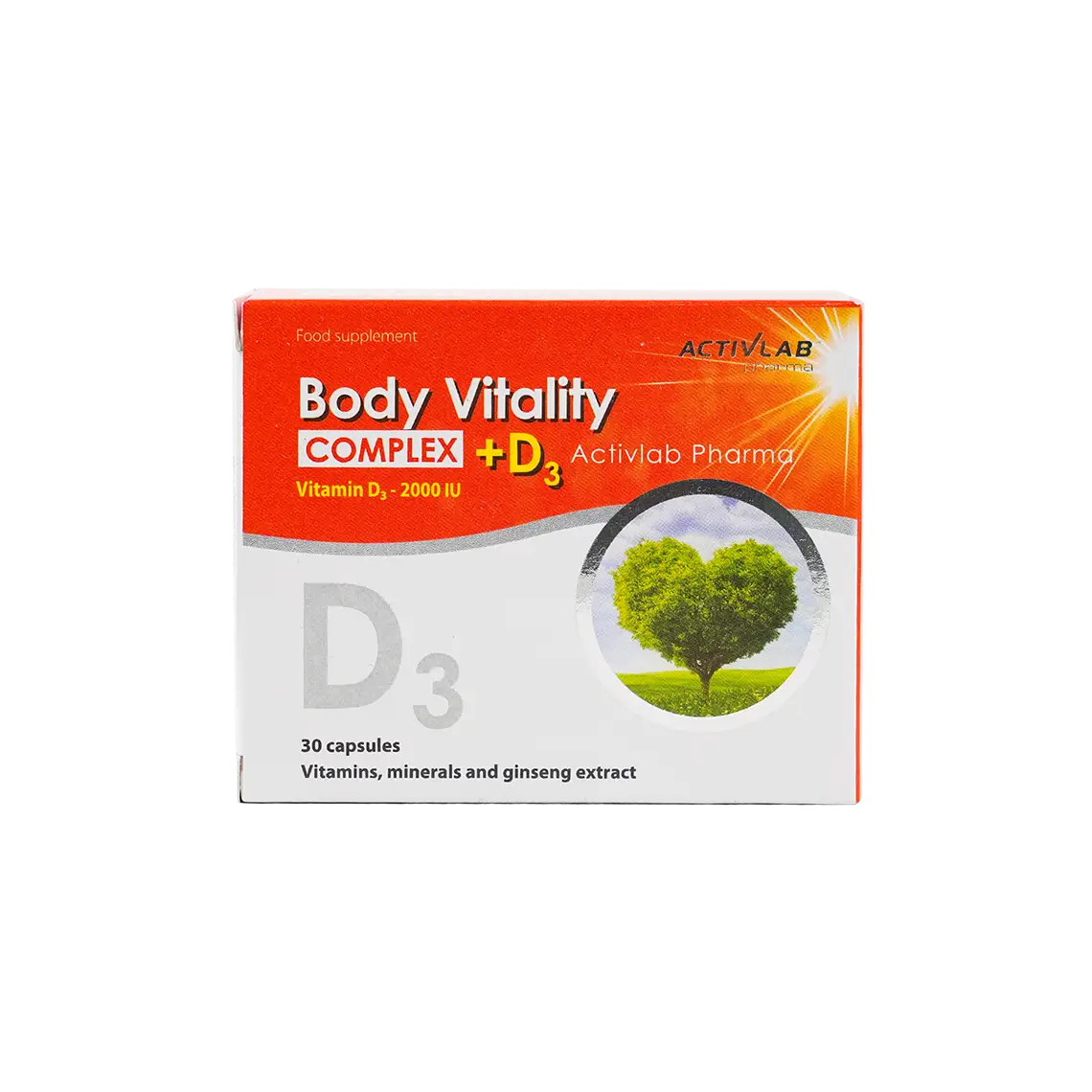53333-Activlab Pharma Body Vitality Complex +D3 30Capsules