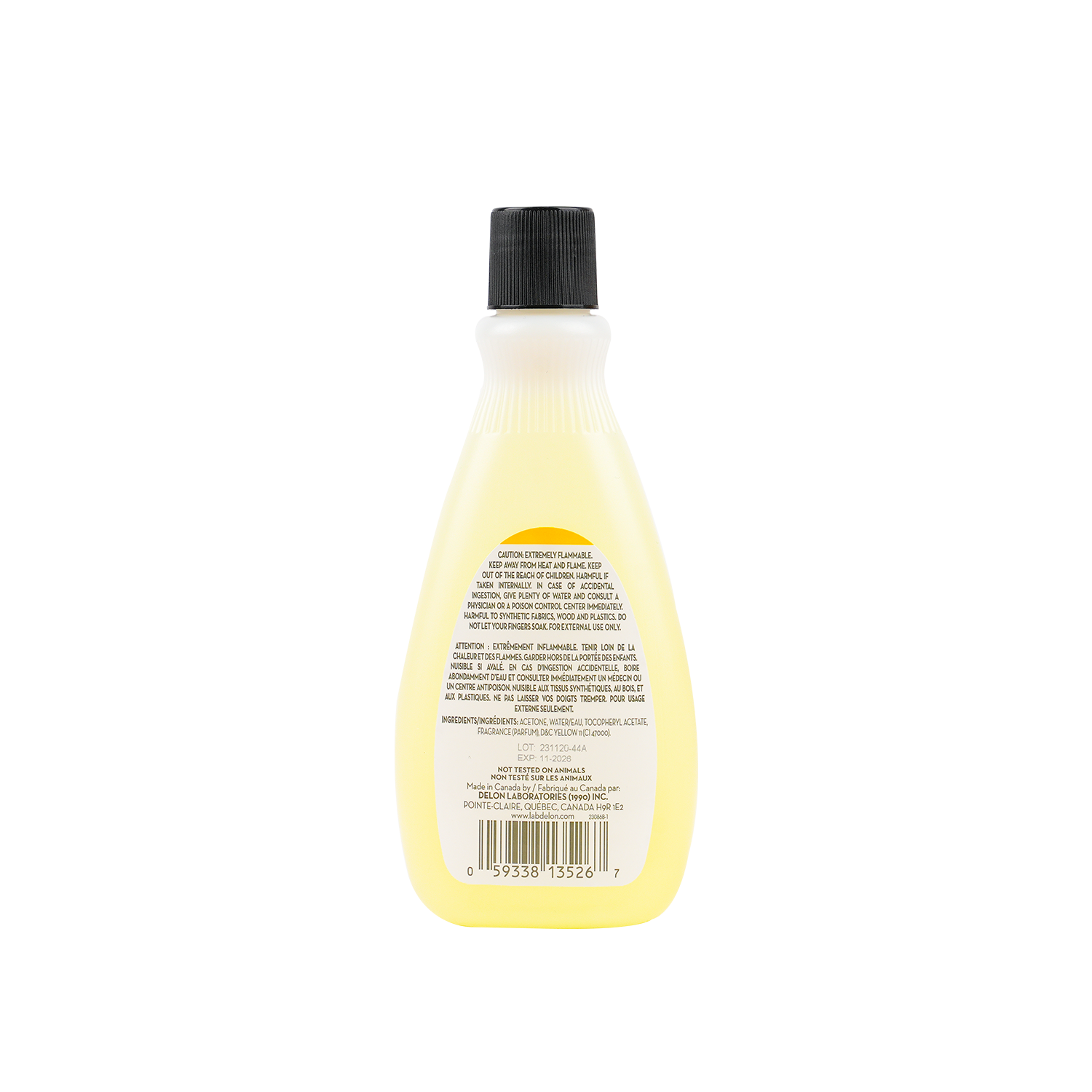 lovu Nail Polish Remover Lemon 200ml