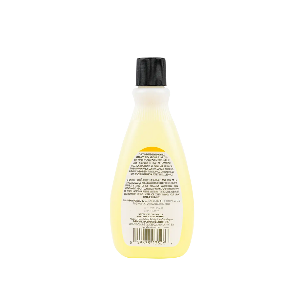 53335-Lovu Nail Polish Remover Lemon 200ml +1