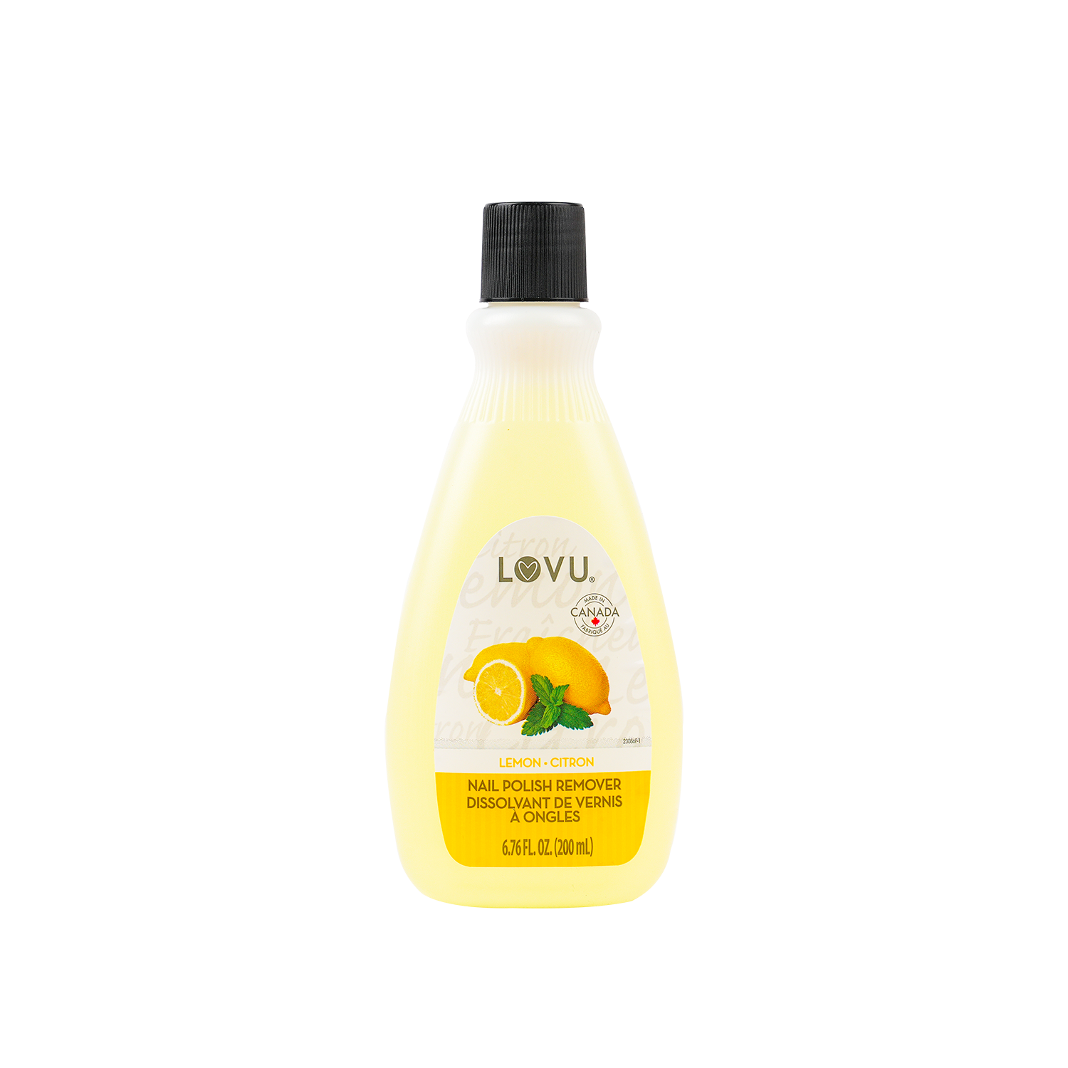 lovu Nail Polish Remover Lemon 200ml