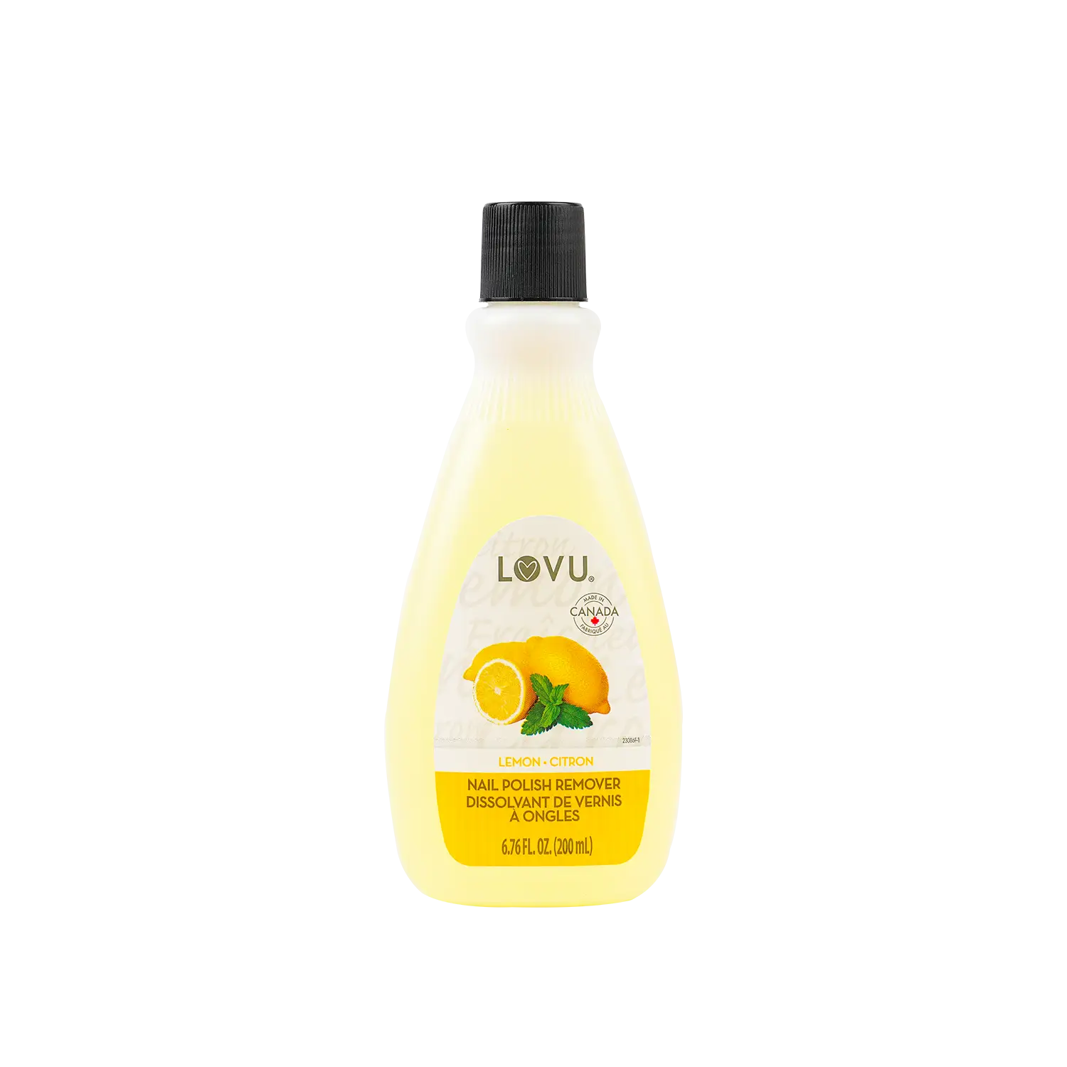 lovu Nail Polish Remover Lemon 200ml