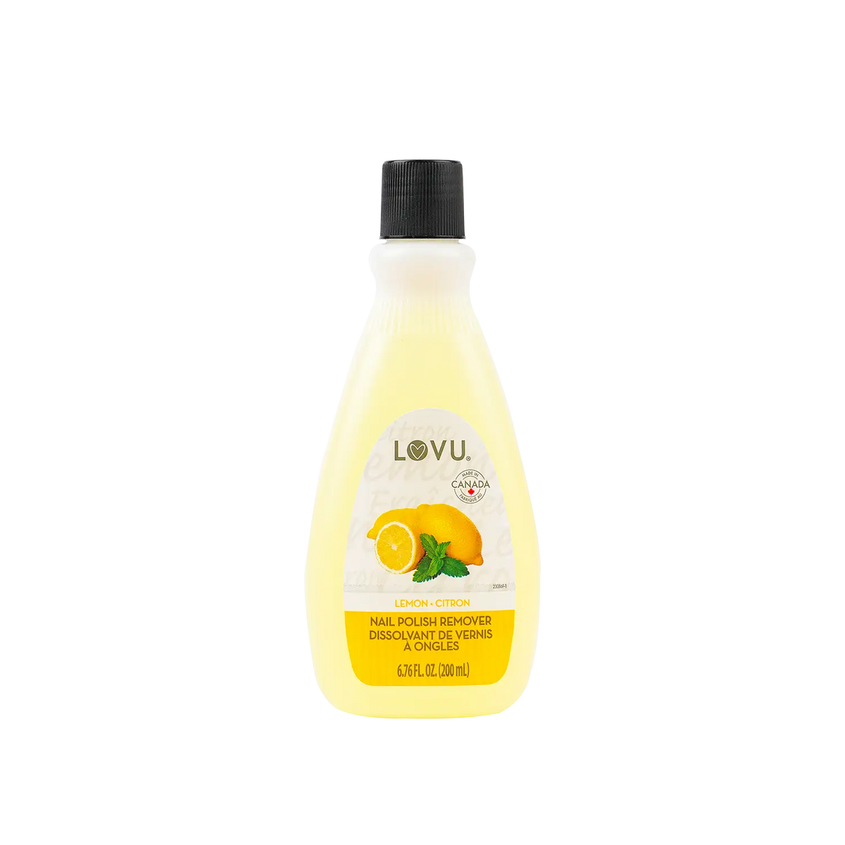53335-Lovu Nail Polish Remover Lemon 200ml
