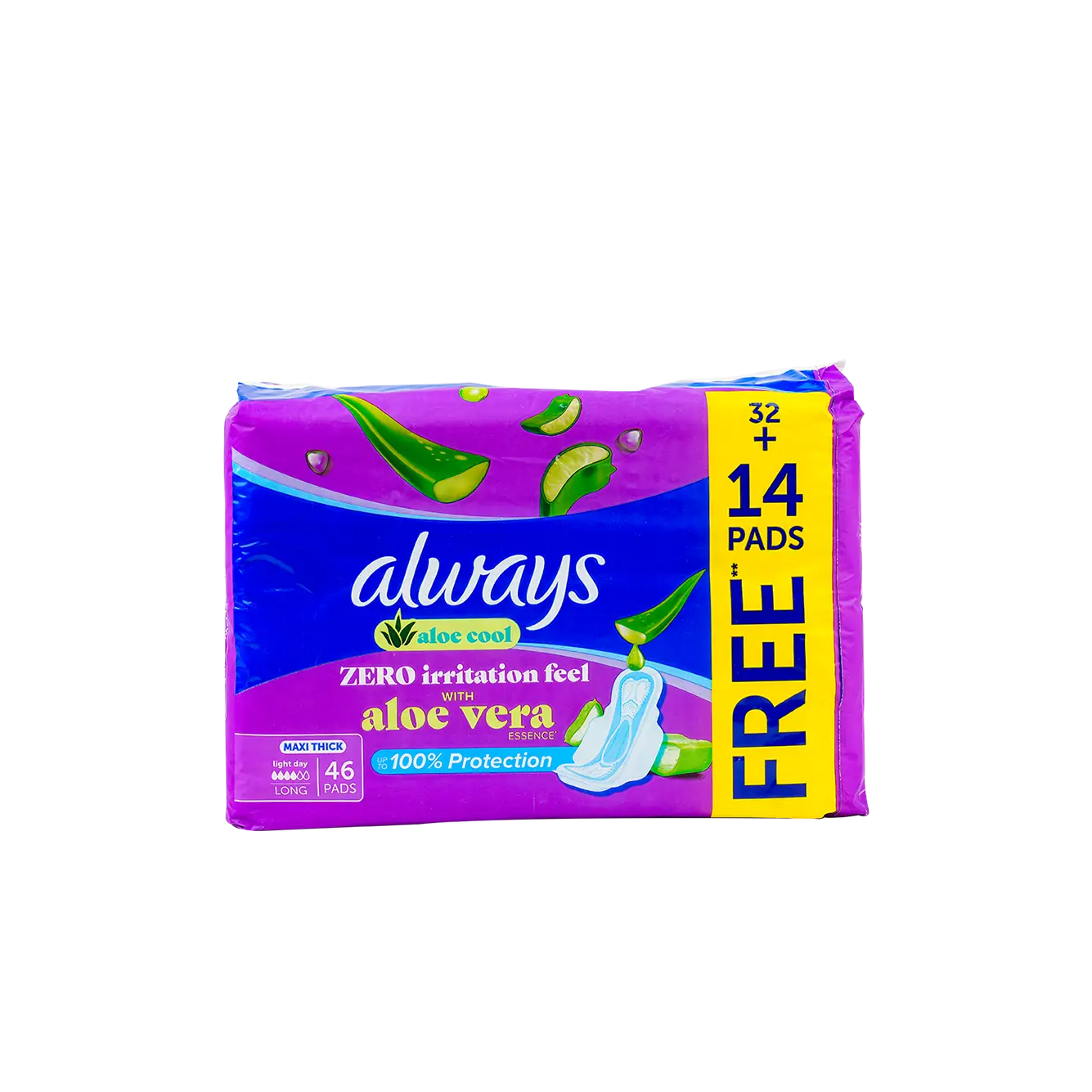 Always Aloe Cool Maxi Thick Long 32+14Pad-0997