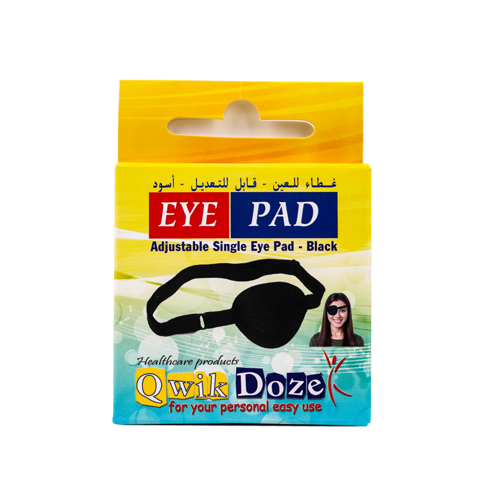 Qwik Doze Eye Pad Adjustable Black-0045