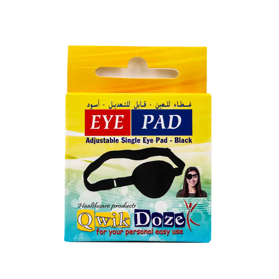 Qwik Doze Eye Pad Adjustable Black-0045