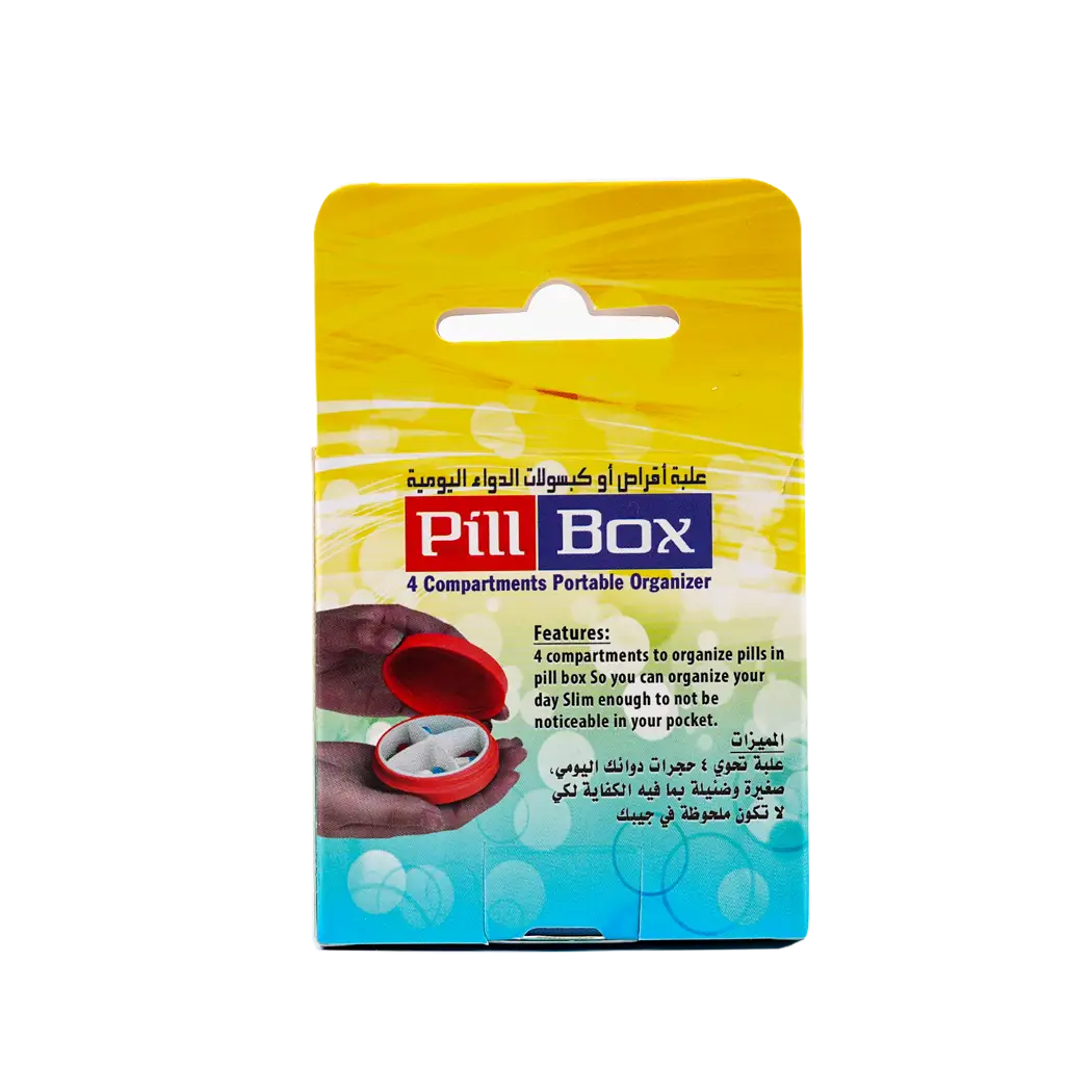 Qwik Doze Pill Box Plastic 4 Compartments-1818