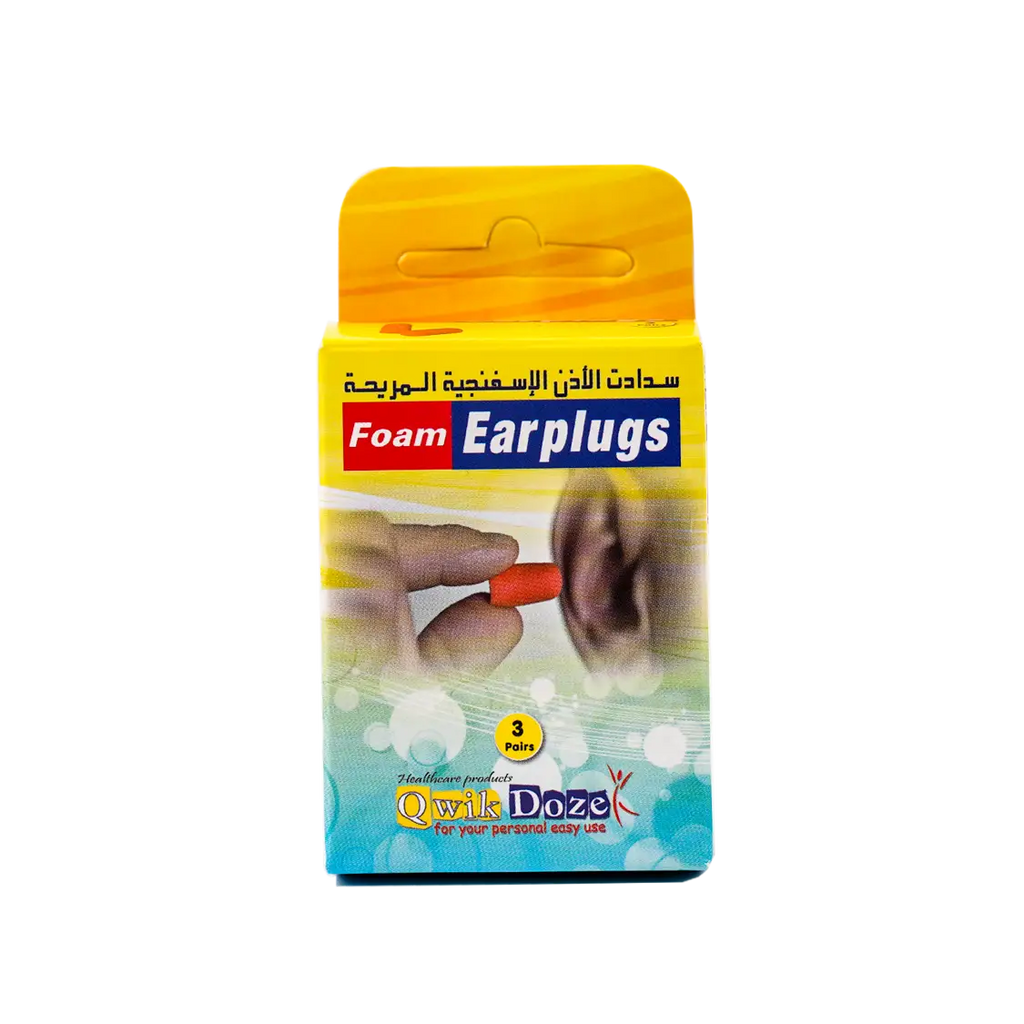 Qwik Doze Ear Plugs Foam 3 Pairs-1000