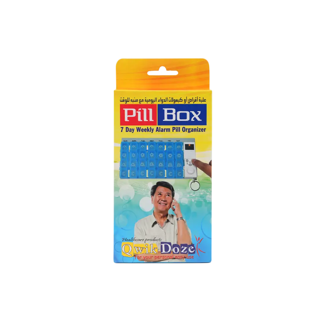 53373-Qwik Doze Pill Organizer Weekly+Alarm - 1841