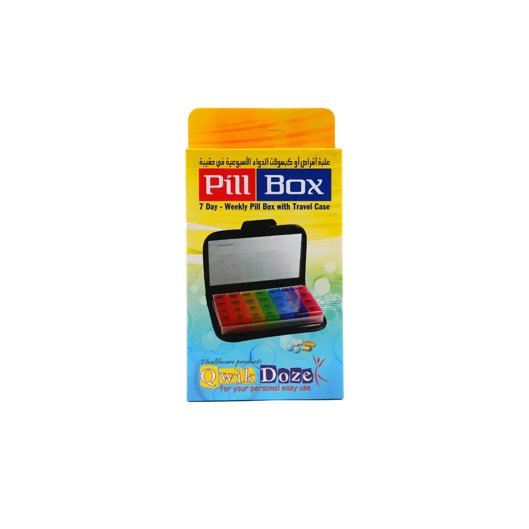 Qwik Doze Pill Organizer Weekly Travel-1858