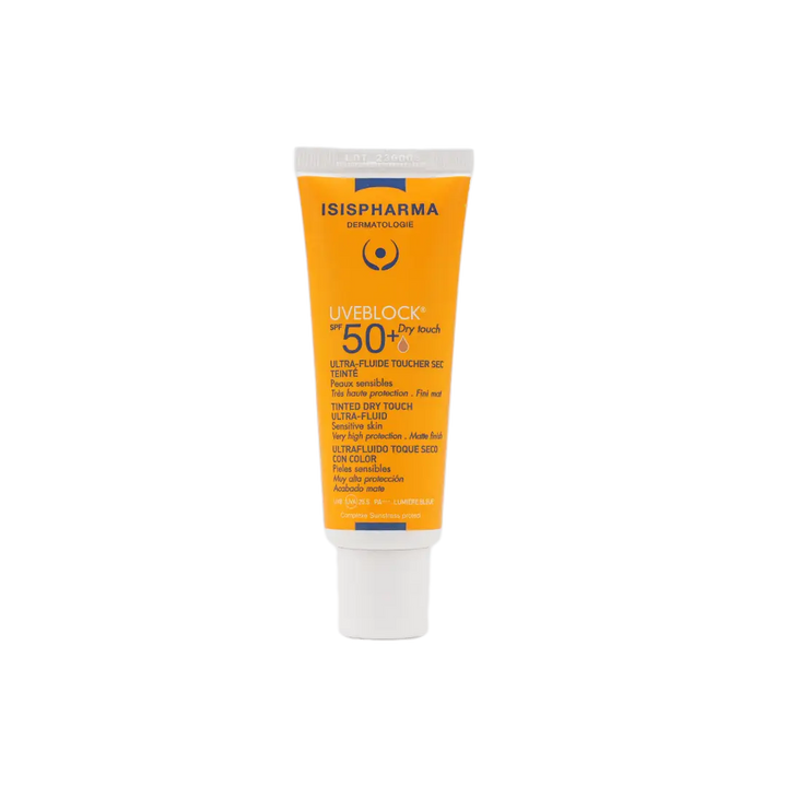 53375-ISIS Pharma Uveblock Spf50+Tinted Dry Touch Fluid 40ml-Medium +4