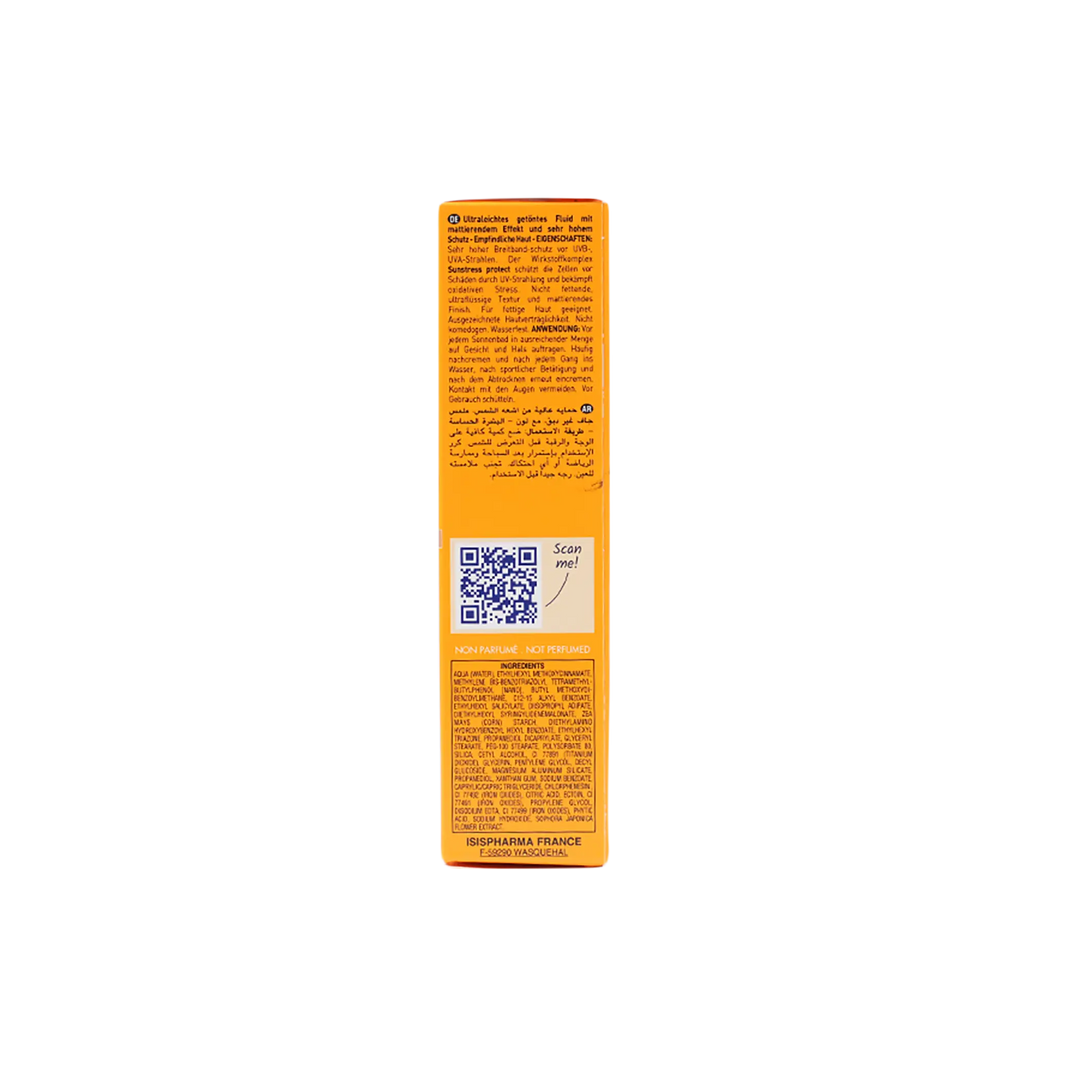 53375-ISIS Pharma Uveblock Spf50+Tinted Dry Touch Fluid 40ml-Medium +1