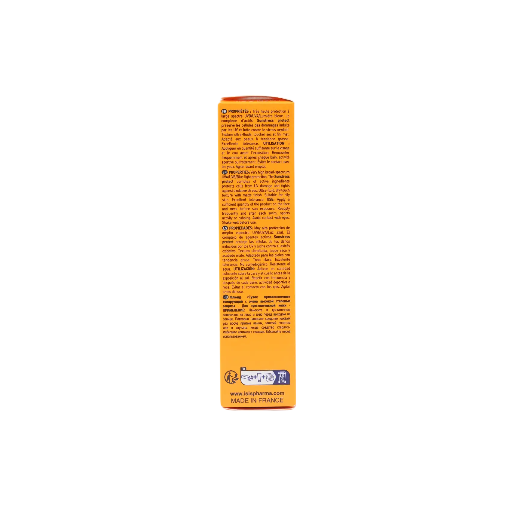 Isis Uveblock Spf50+ Tinted DryTouch Ultra Fluid 40ml-Light