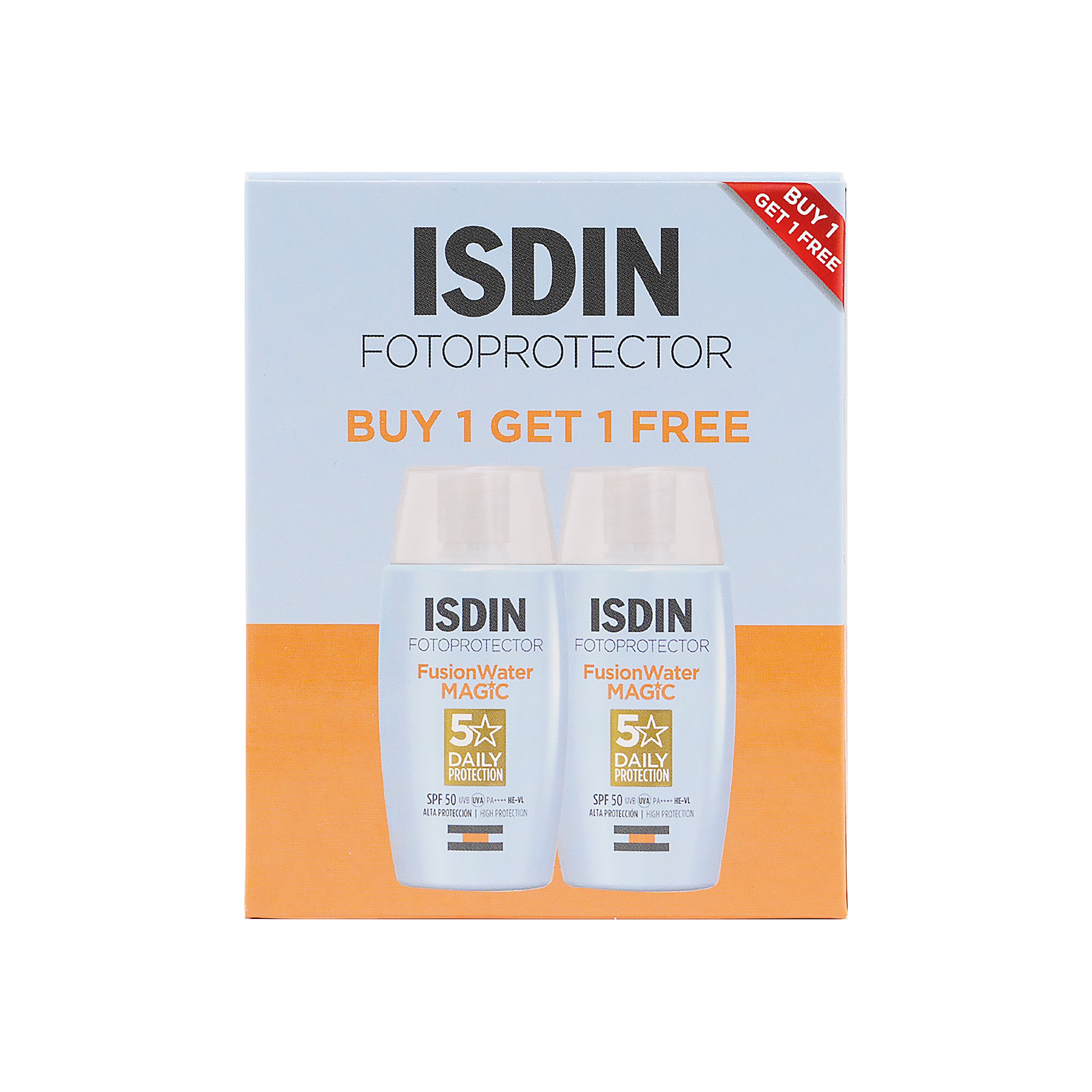 Isdin FotoProtector Fusion Water Magic SPF50 50ml 1+1 Offer