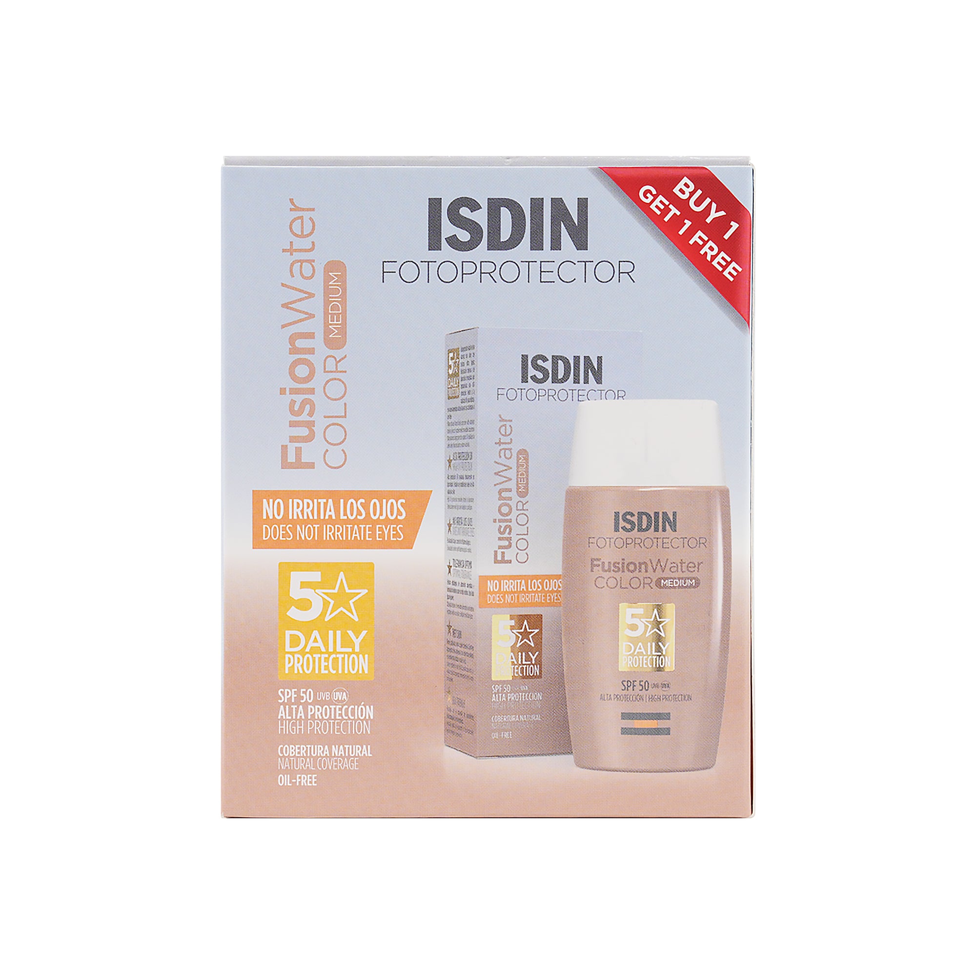 Isdin FotoProtector Fusion Water Color Medium SPF50 50ml 1+1