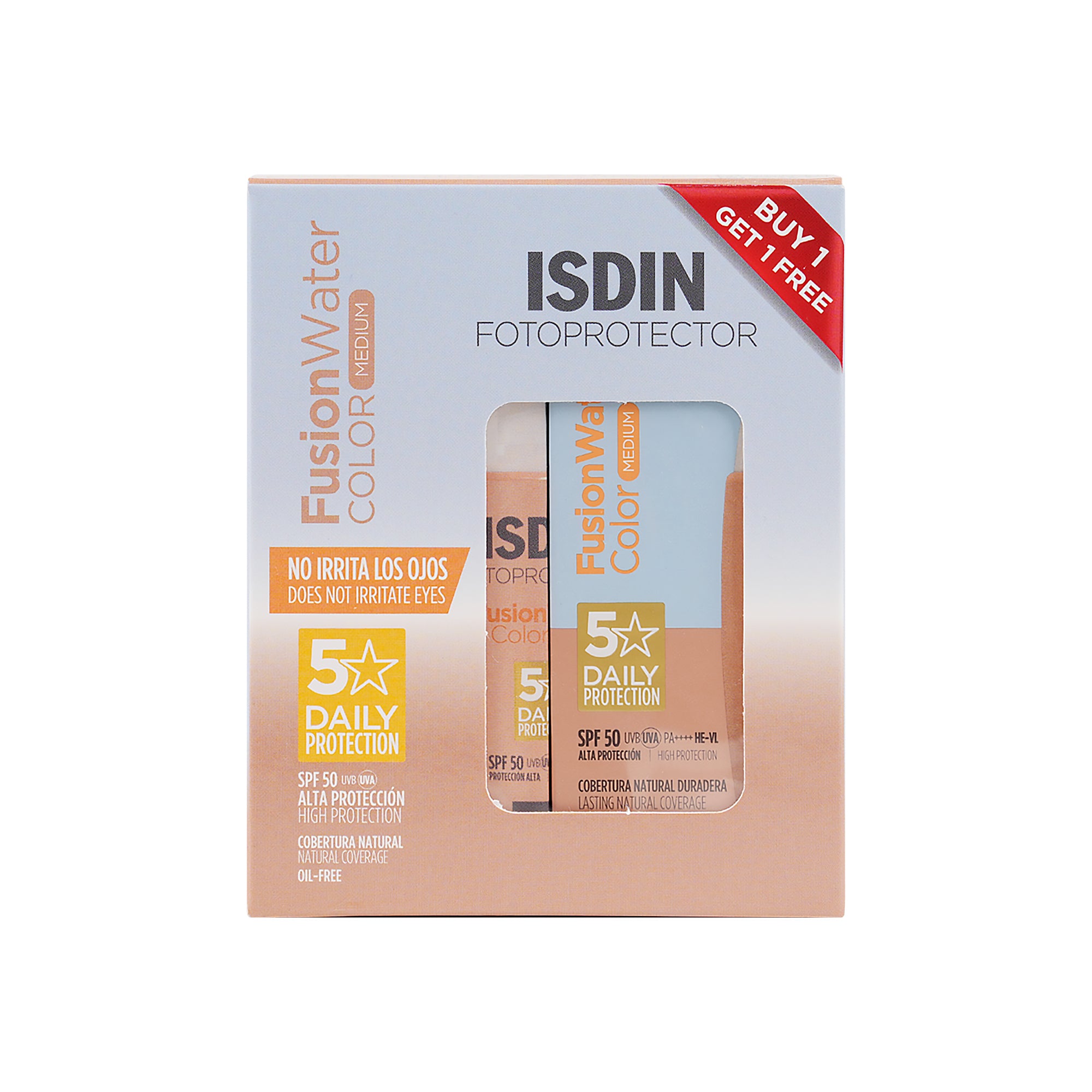 Isdin FotoProtector Fusion Water Color Medium SPF50 50ml 1+1