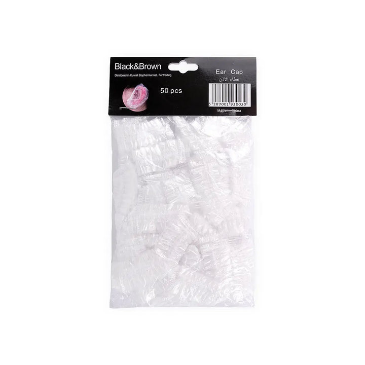 53382-Black &amp; Brown Ear Cap 50pcs +1