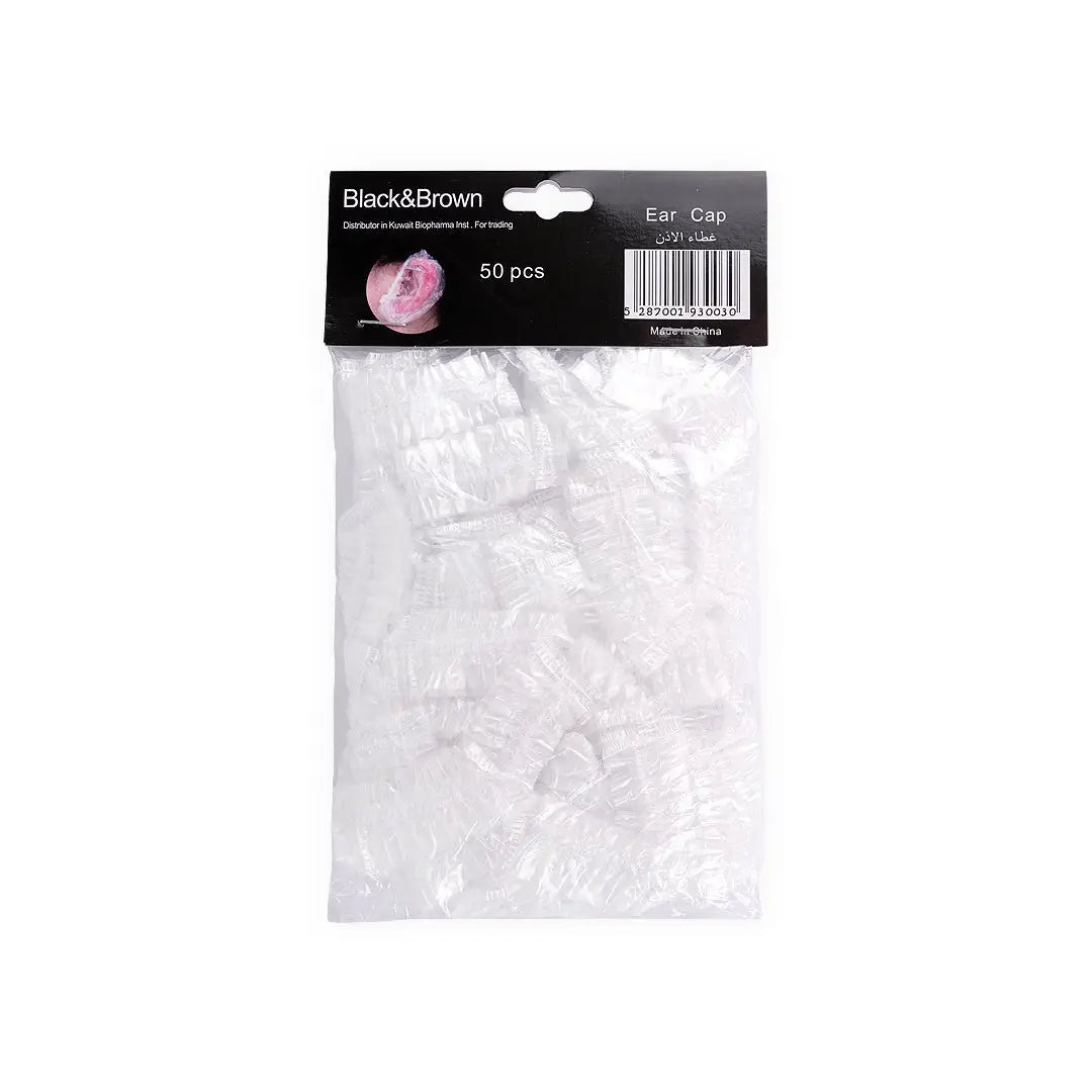 53382-Black &amp; Brown Ear Cap 50pcs