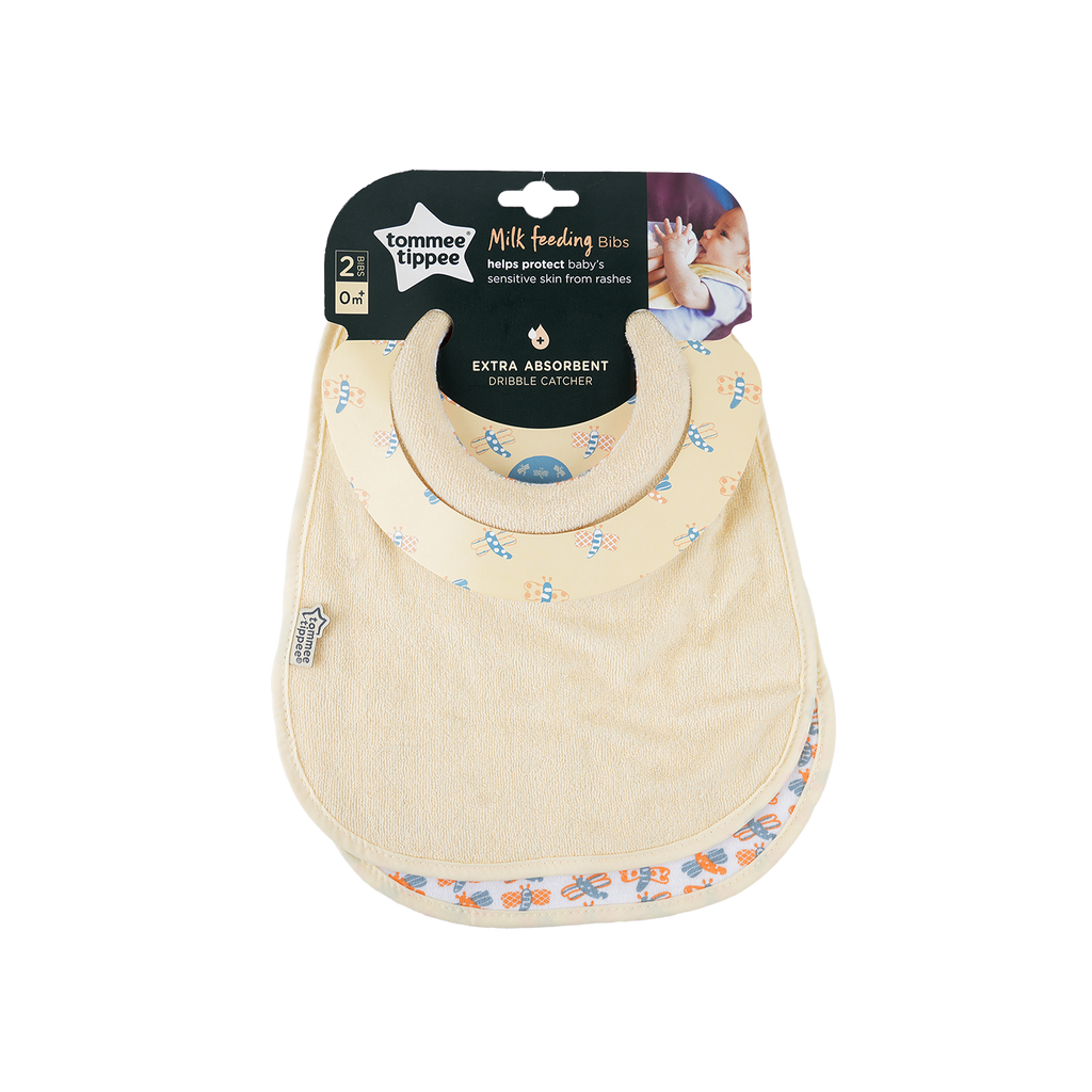 Tommee Tippee Closer To Nature Milk Feeding Bib X2 - 5204