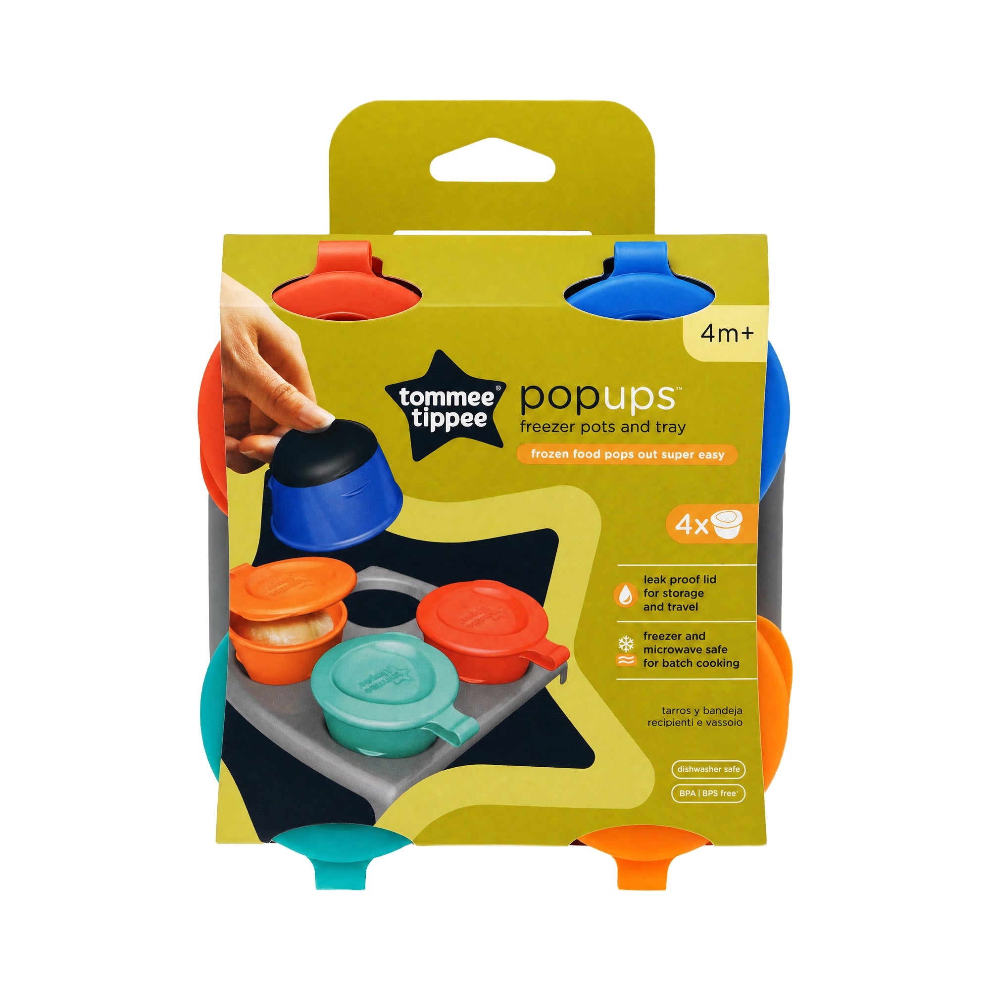 53401-Tommee Tippee Explora Pop Up Freezer Pots & Tray - 65009 +1
