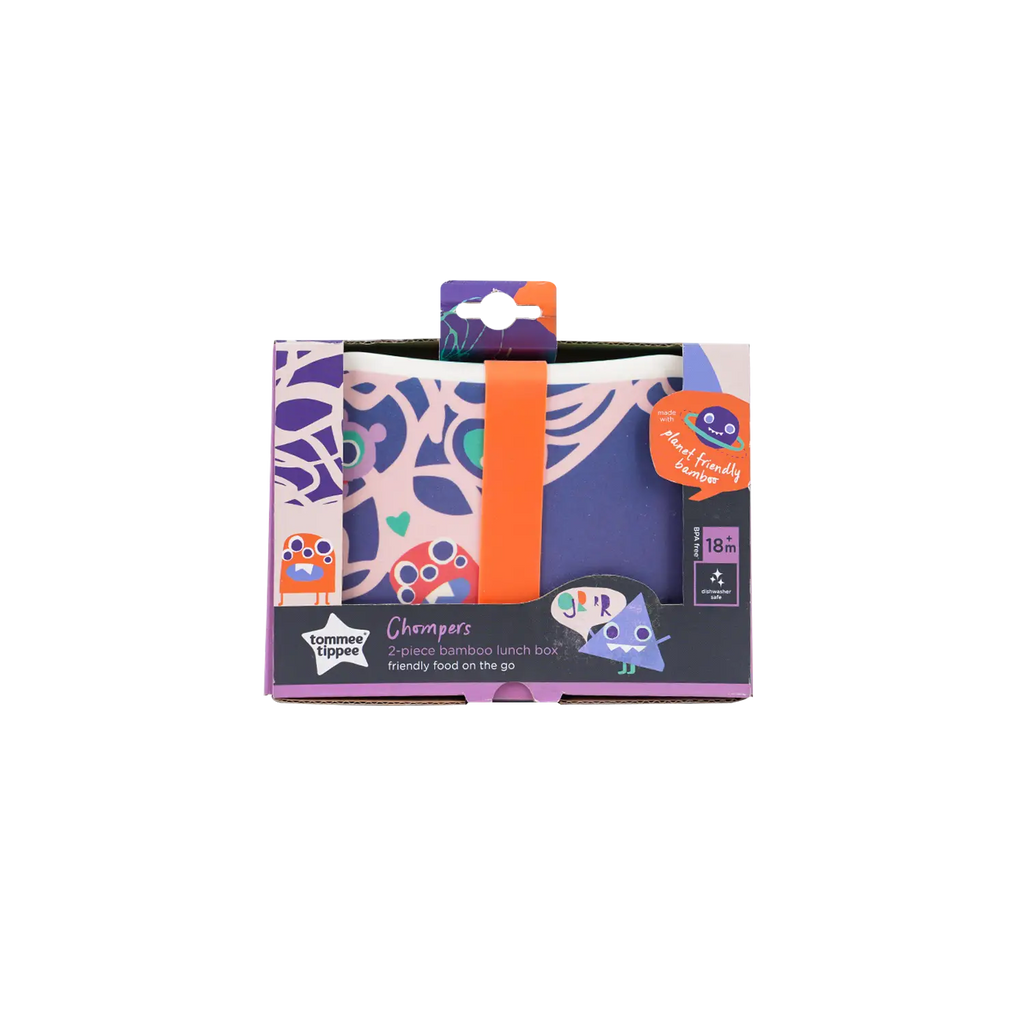 Tommee Tippee Champers Bamboo Kids Lunch Box 18m + 2pcs-5749