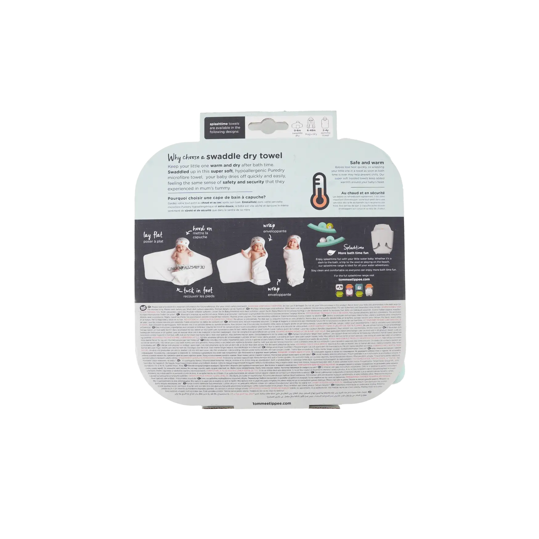 Tommee Tippee Percy The Penguin Gro Swaddle Dry -2152