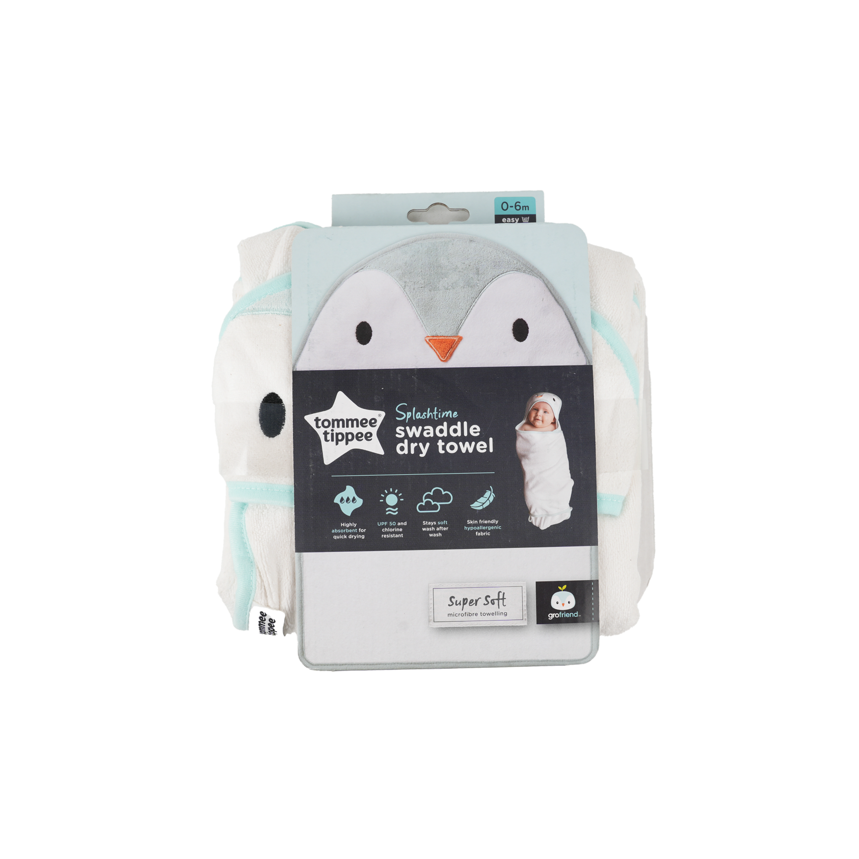 Tommee Tippee Percy The Penguin Gro Swaddle Dry -2152