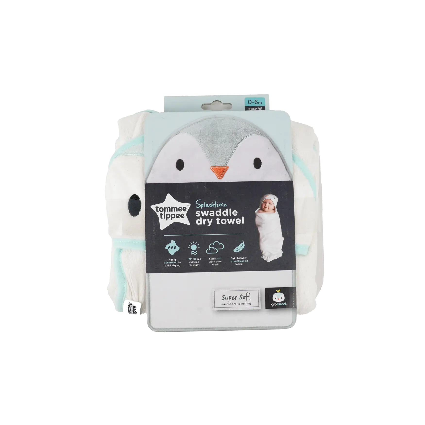 Tommee Tippee Percy The Penguin Gro Swaddle Dry -2152