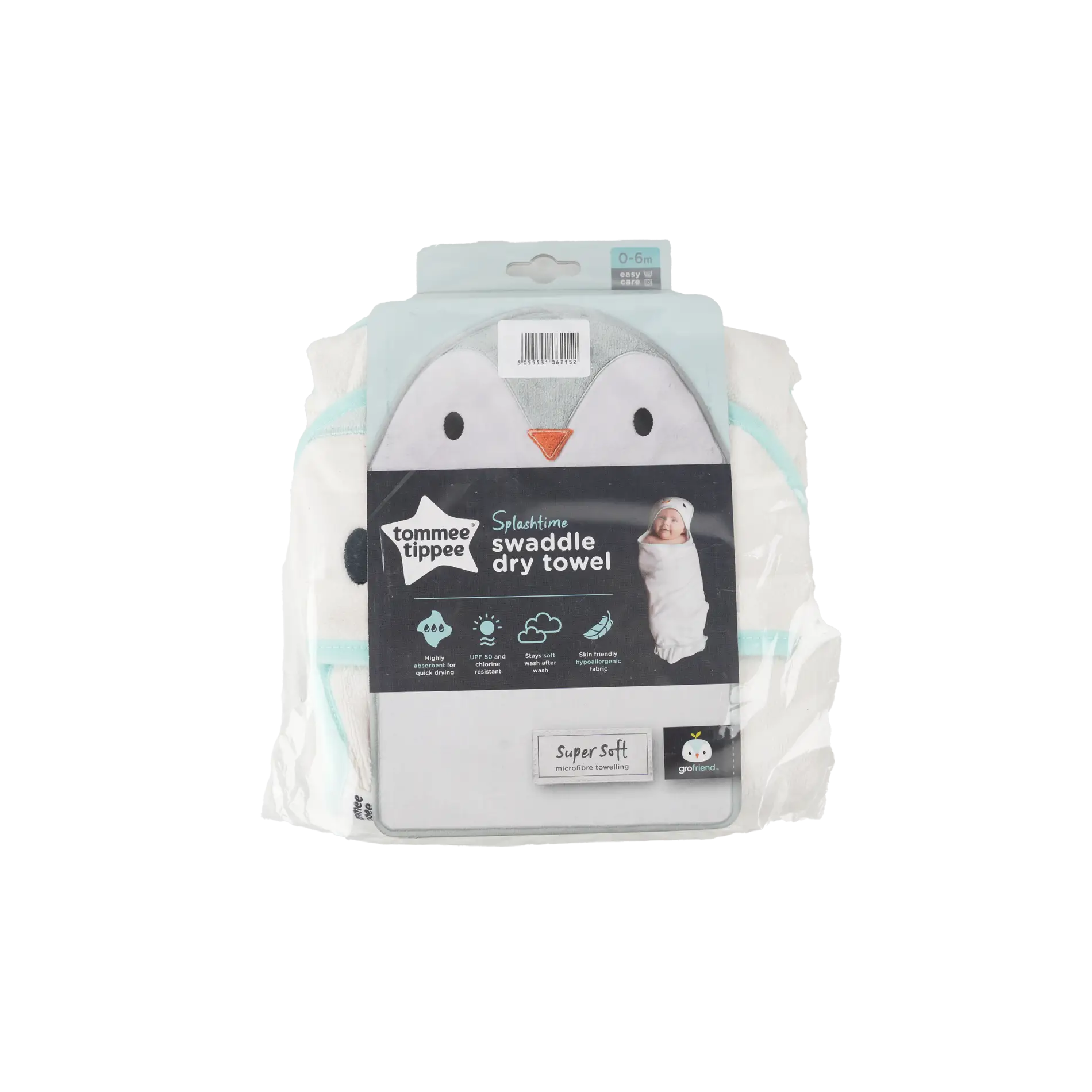 Tommee Tippee Percy The Penguin Gro Swaddle Dry -2152