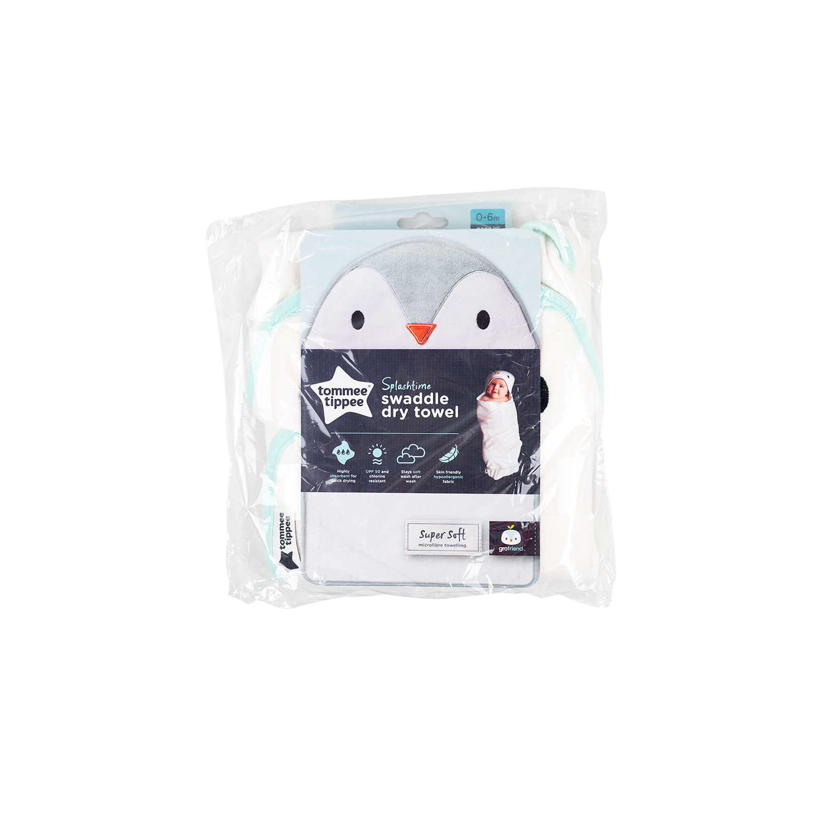 Tommee Tippee Percy The Penguin Gro Swaddle Dry -2152