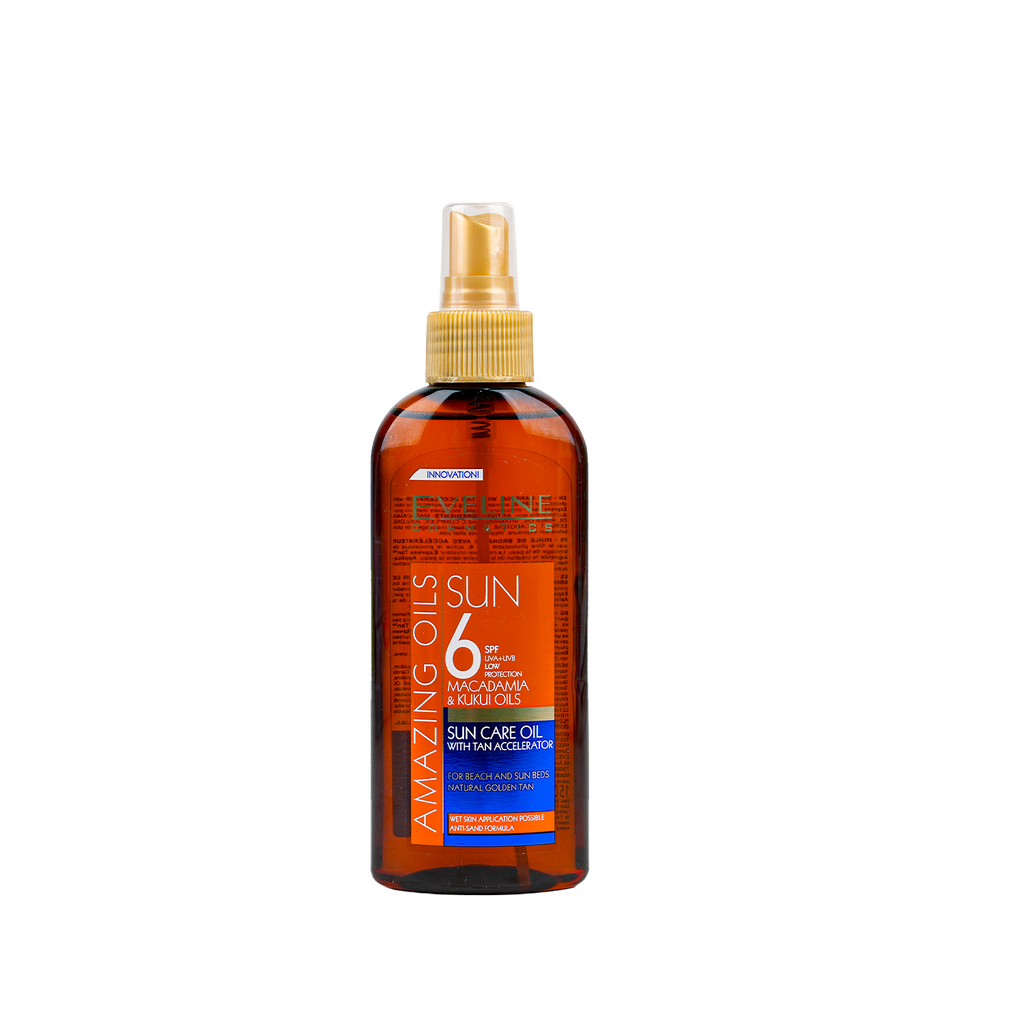 Eveline Sun Care Oil With Tan Accelerator Spf 6 150ml