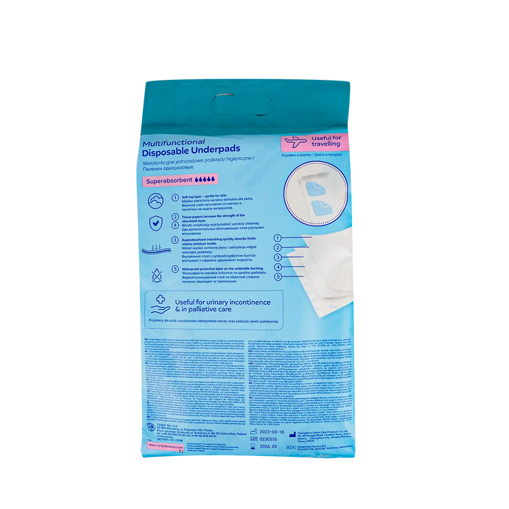 53434-Canpol Disposable Under Pads 90X60 10Pcs +1
