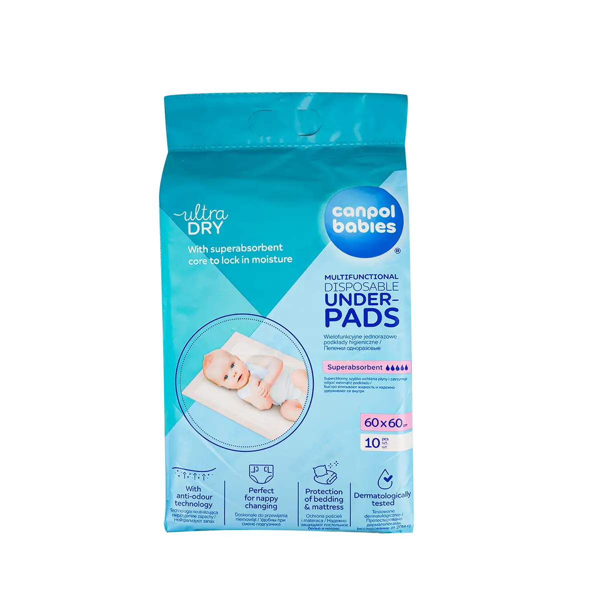 53435-Canpol Disposable Under Pads 60X60 10Pcs