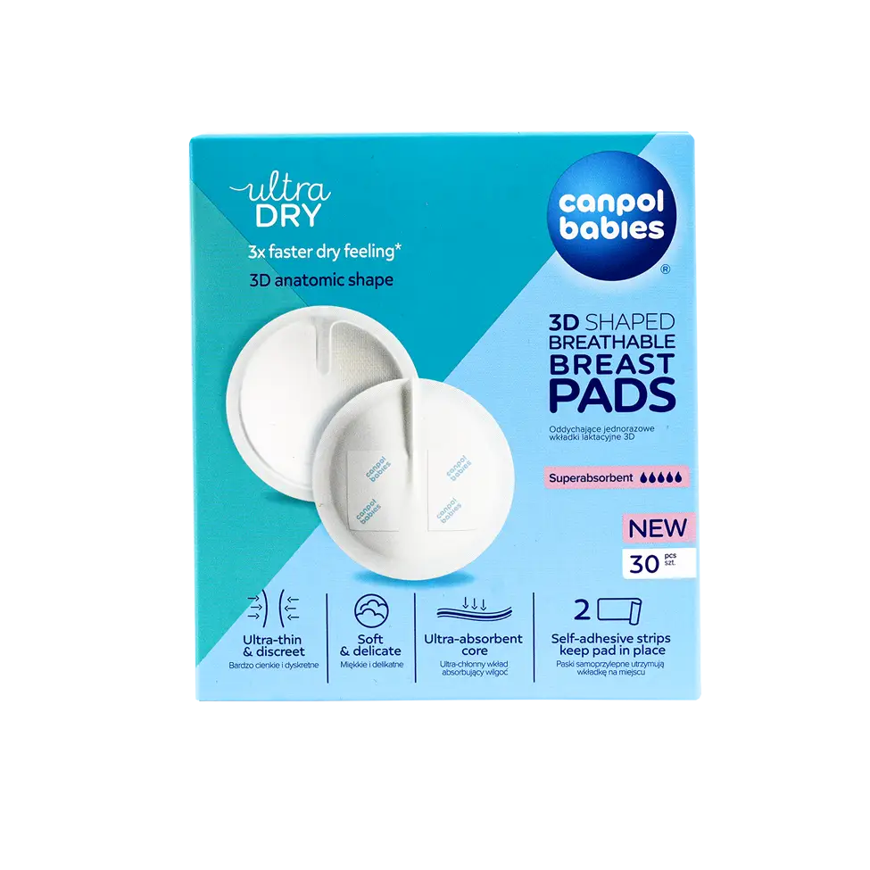 53436-Canpol Ultra Dry 3d Shaped Breast Pads 30Pcs