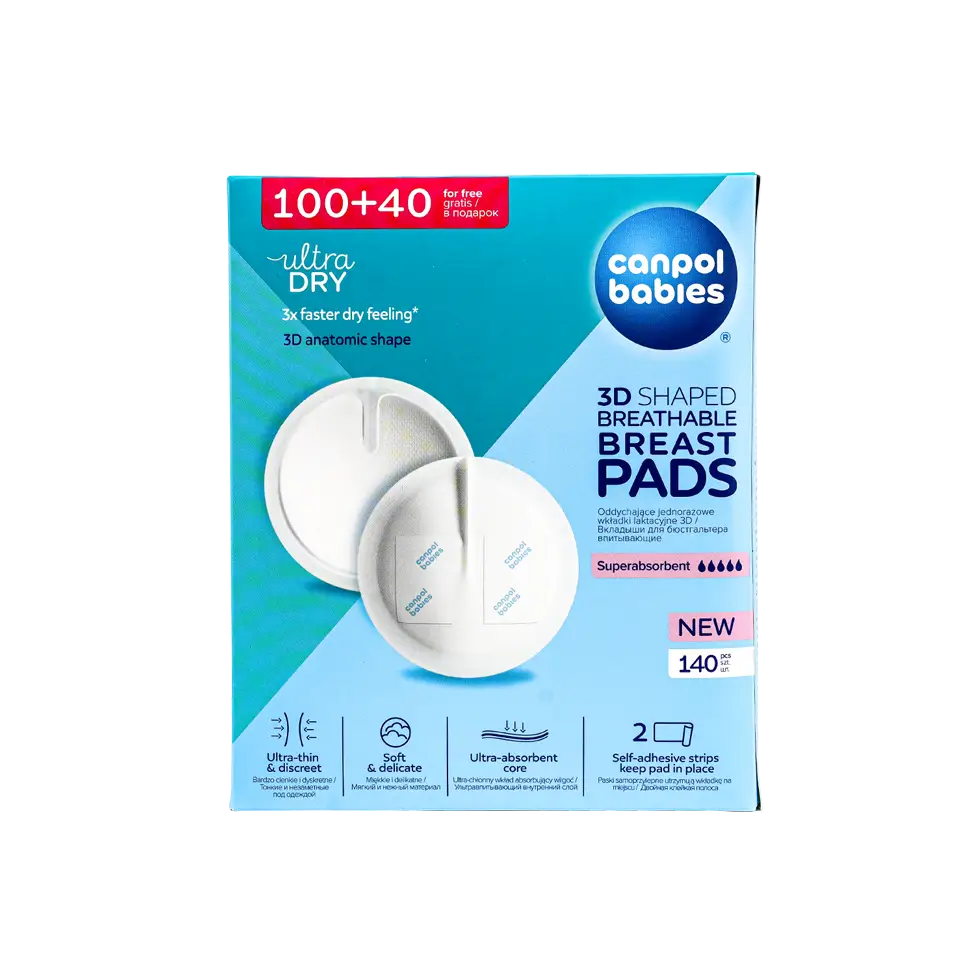 53437-Canpol Ultra Dry 3d Shaped Breast Pads 140Pcs