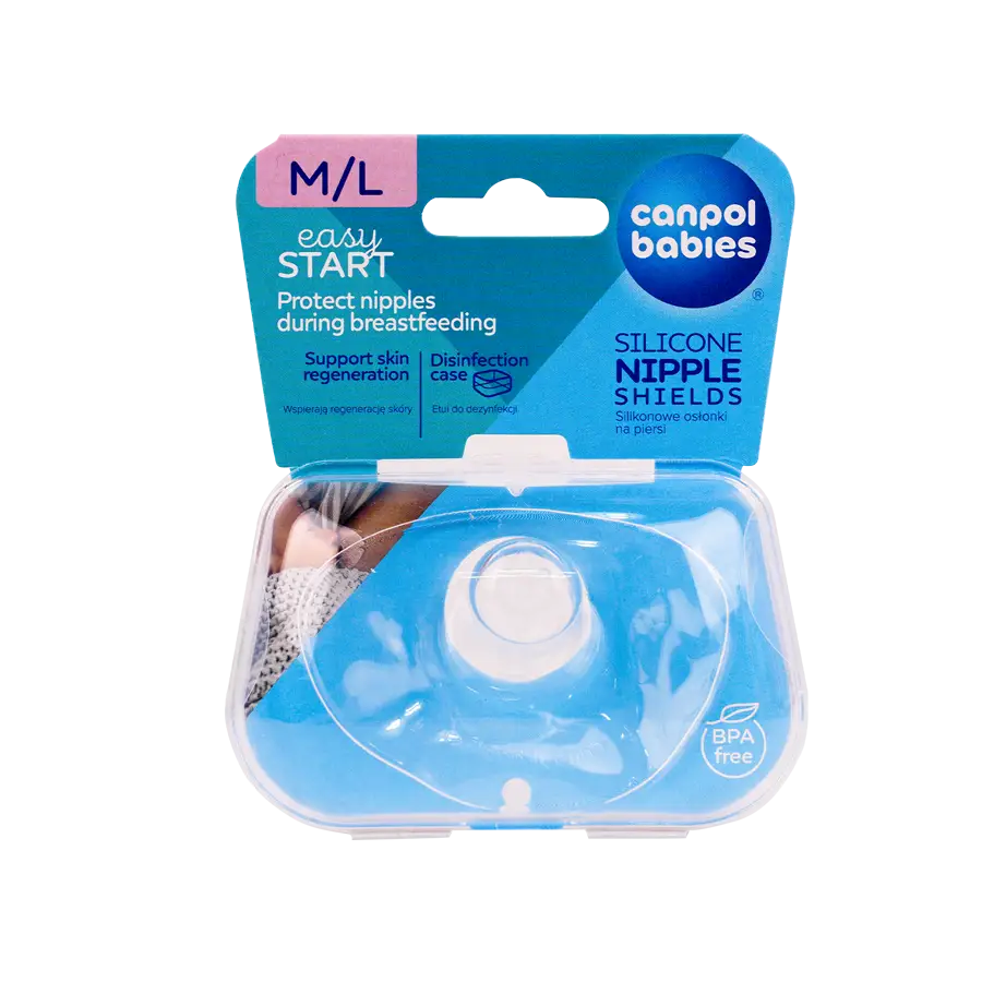 53439-Canpol Silicone Nipple Shields - M/L