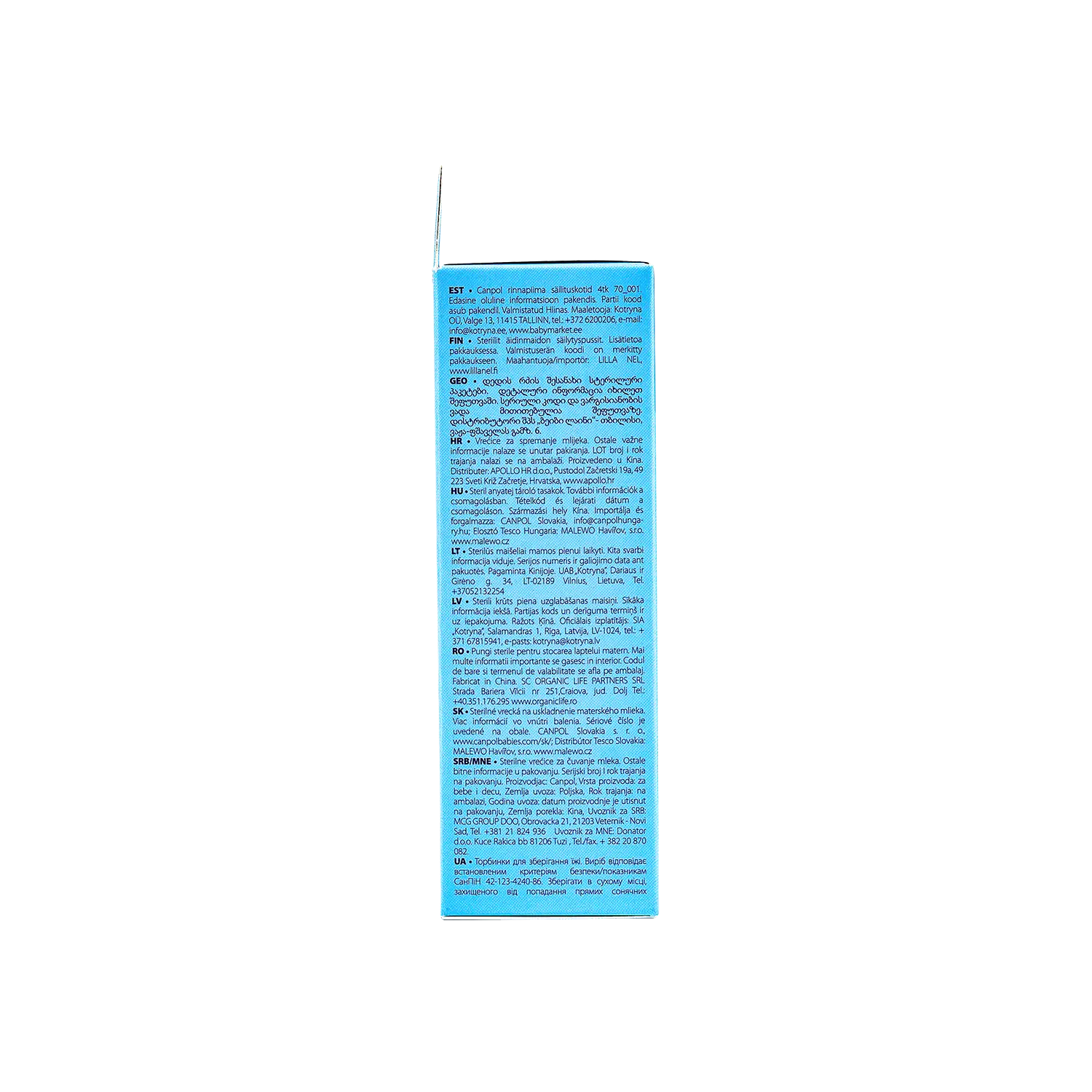 Canpol Sterile Breast Storage Bags 150ml 20Pcs