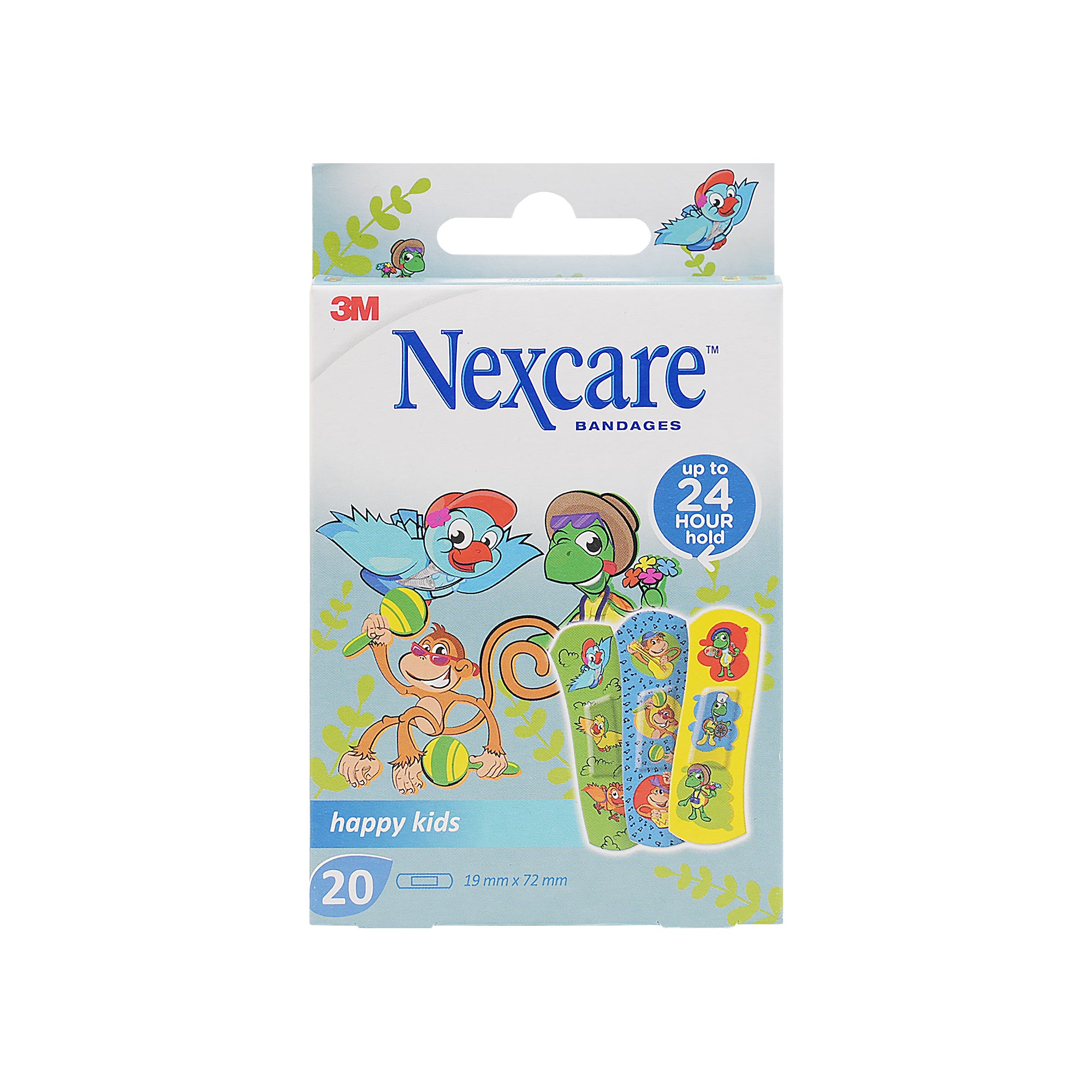 Nexcare Bandages Happy Kids 19X72mm 20Pcs - 8064
