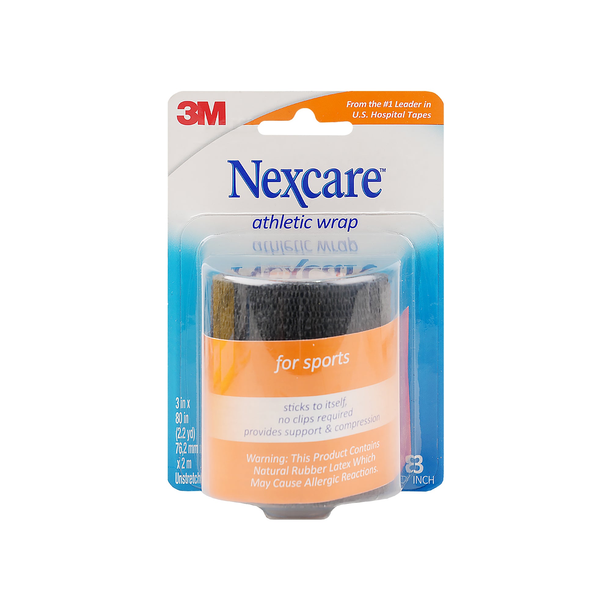 Nexcare Athletic Wrap 7.62cmx2m Black - 8508
