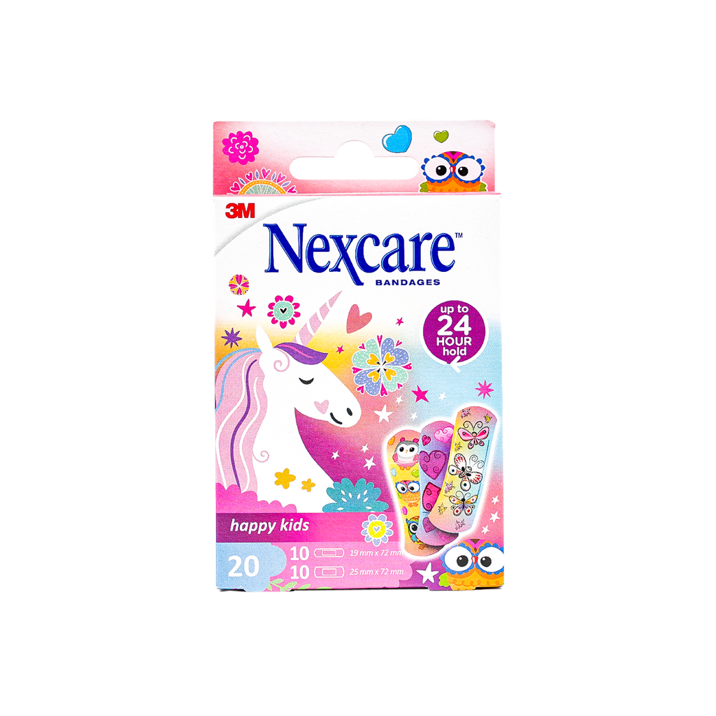 Nexcare Bandages Happy Kids Assorted 20Pcs - 9195