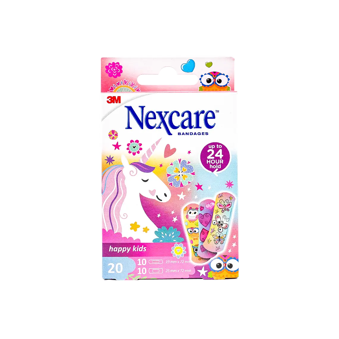 53448-Nexcare Bandages Happy Kids Assorted 20Pcs - 9195
