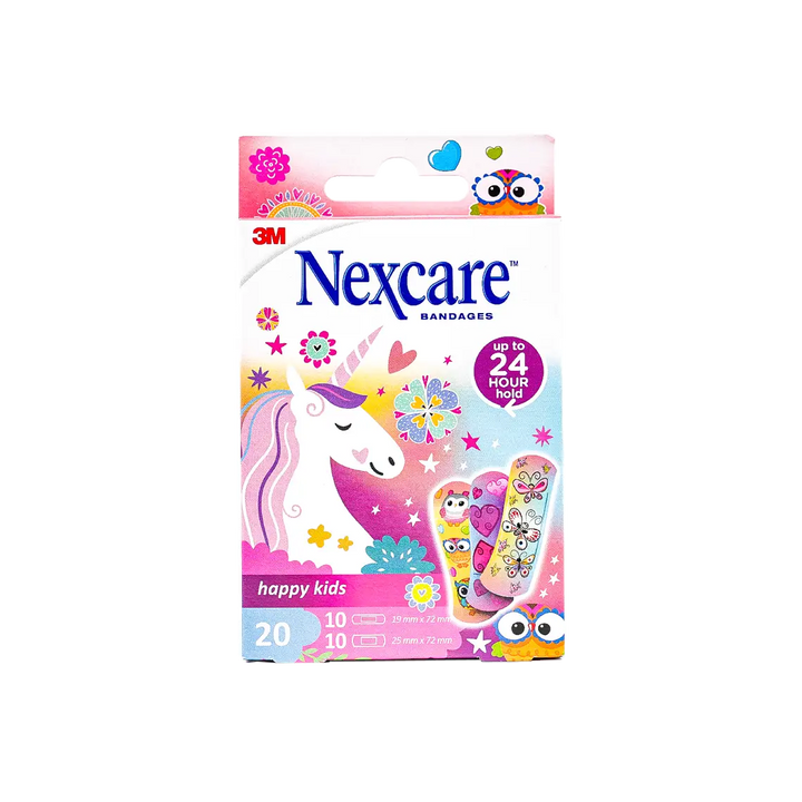 53448-Nexcare Bandages Happy Kids Assorted 20Pcs - 9195
