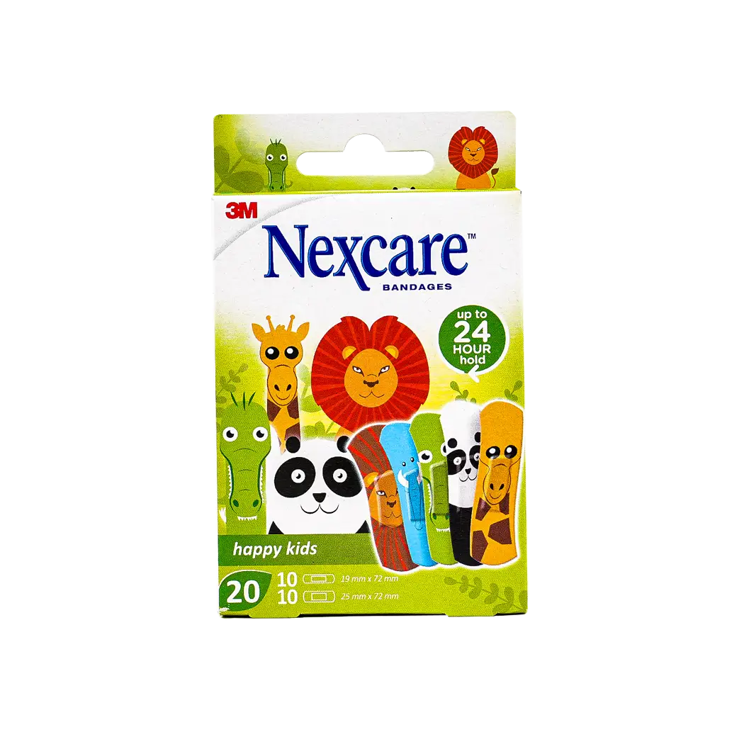 Nexcare Bandages Happy Kids Assorted 20Pcs - 5562