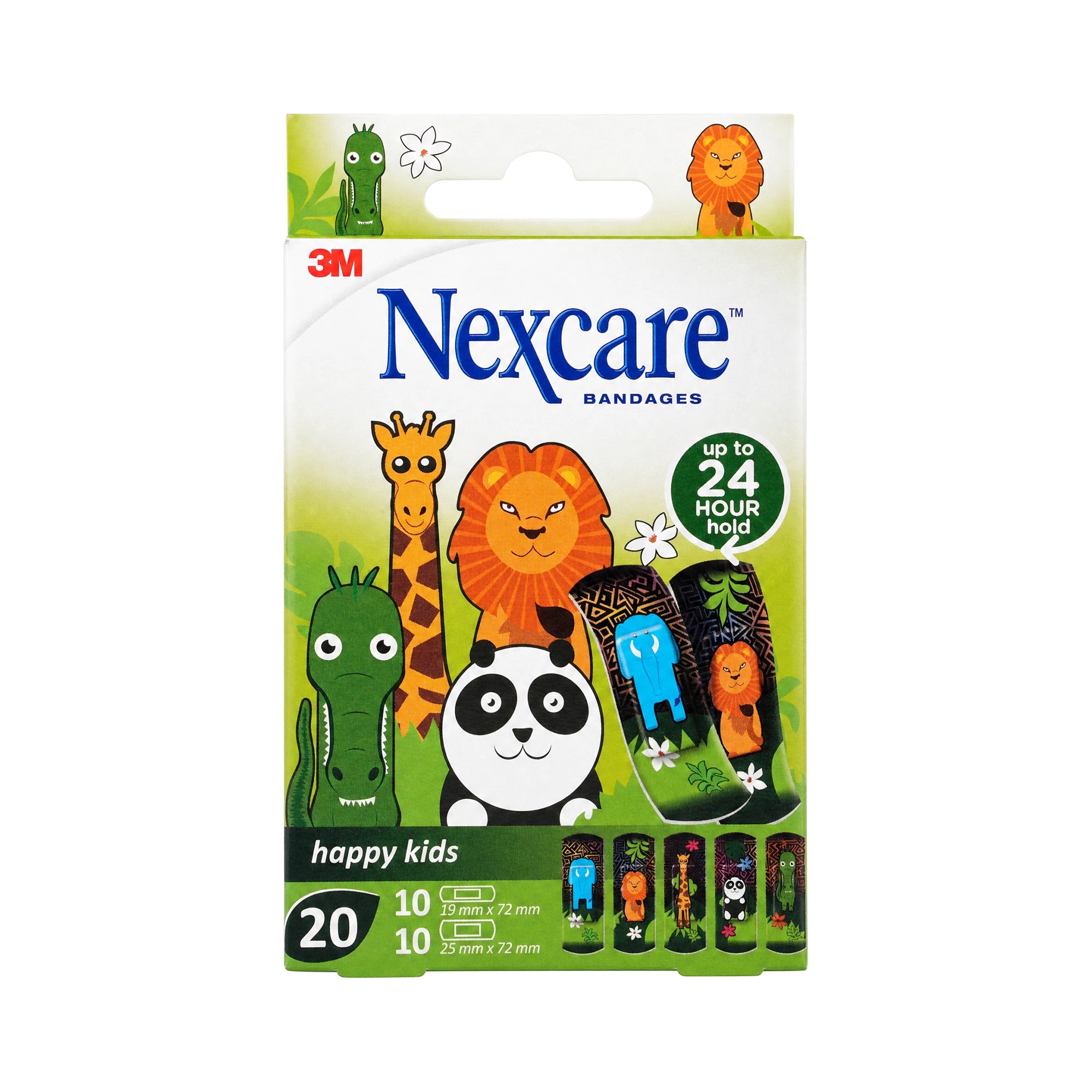 53449-Nexcare Bandages Happy Kids Assorted 20Pcs