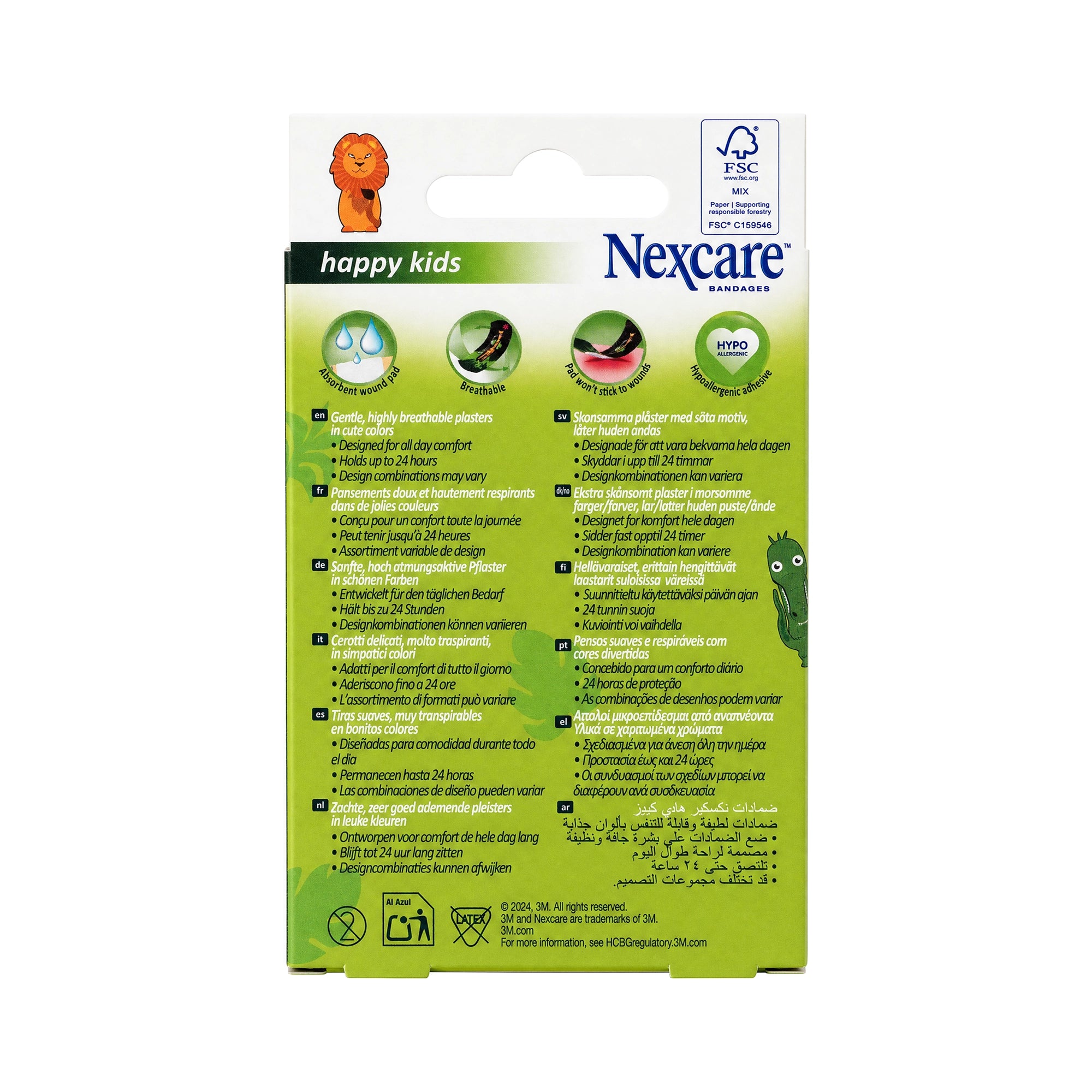 53449-Nexcare Bandages Happy Kids Assorted 20Pcs +1